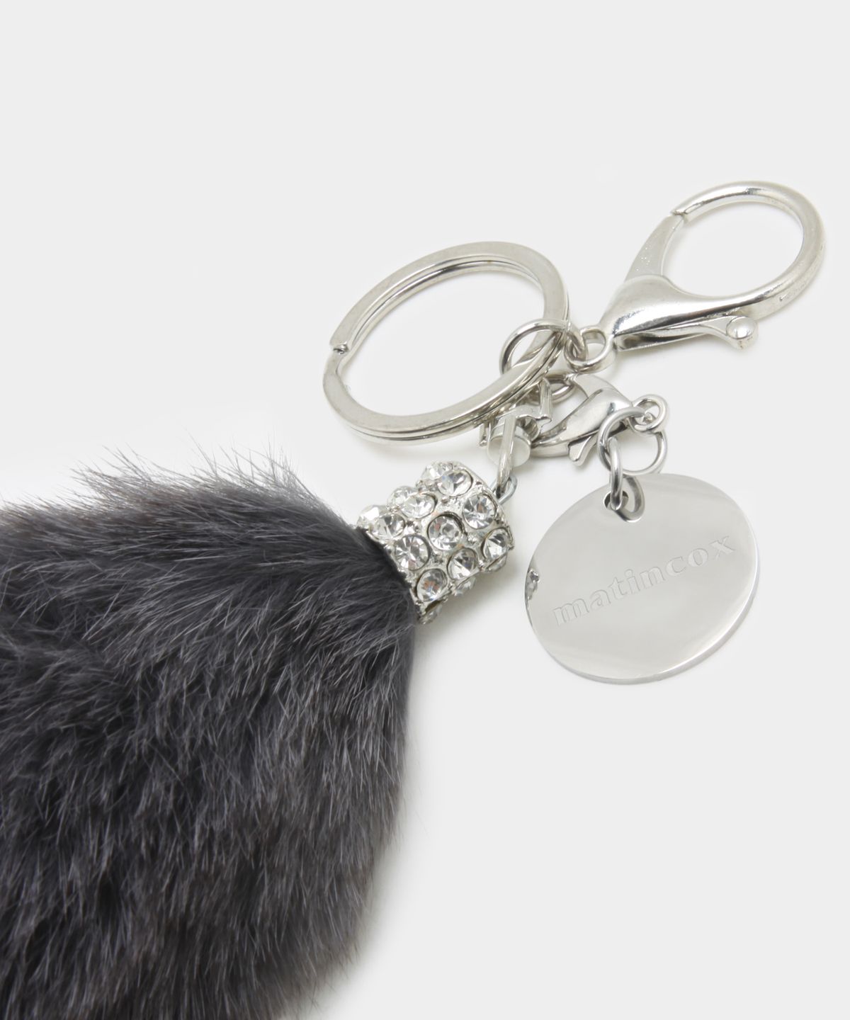 마틴콕스(MATINCOX) Real Fox Fur Keyring - Darkgray