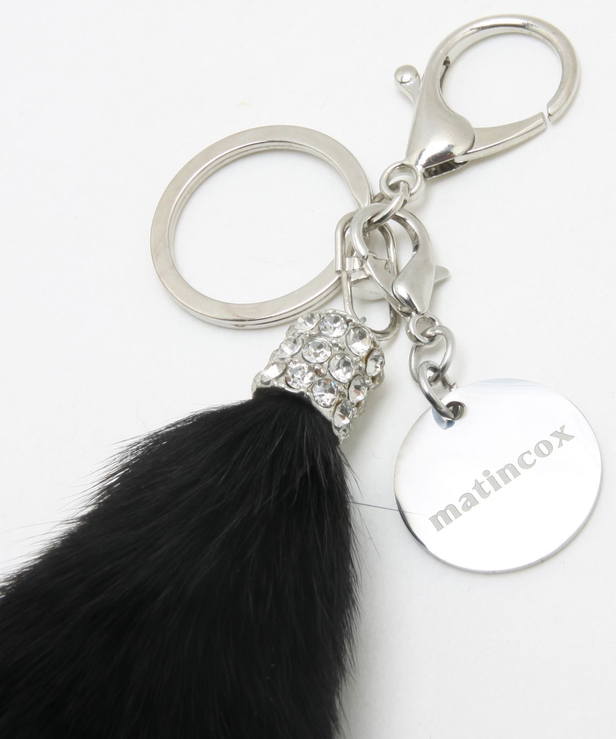 마틴콕스(MATINCOX) Real Fox Fur Keyring - Black