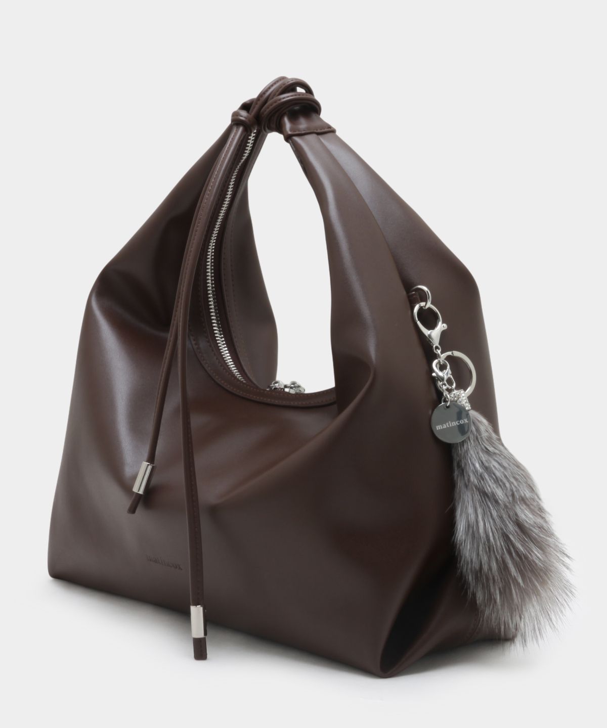 마틴콕스(MATINCOX) Real Fox Fur Keyring - Ash Brown