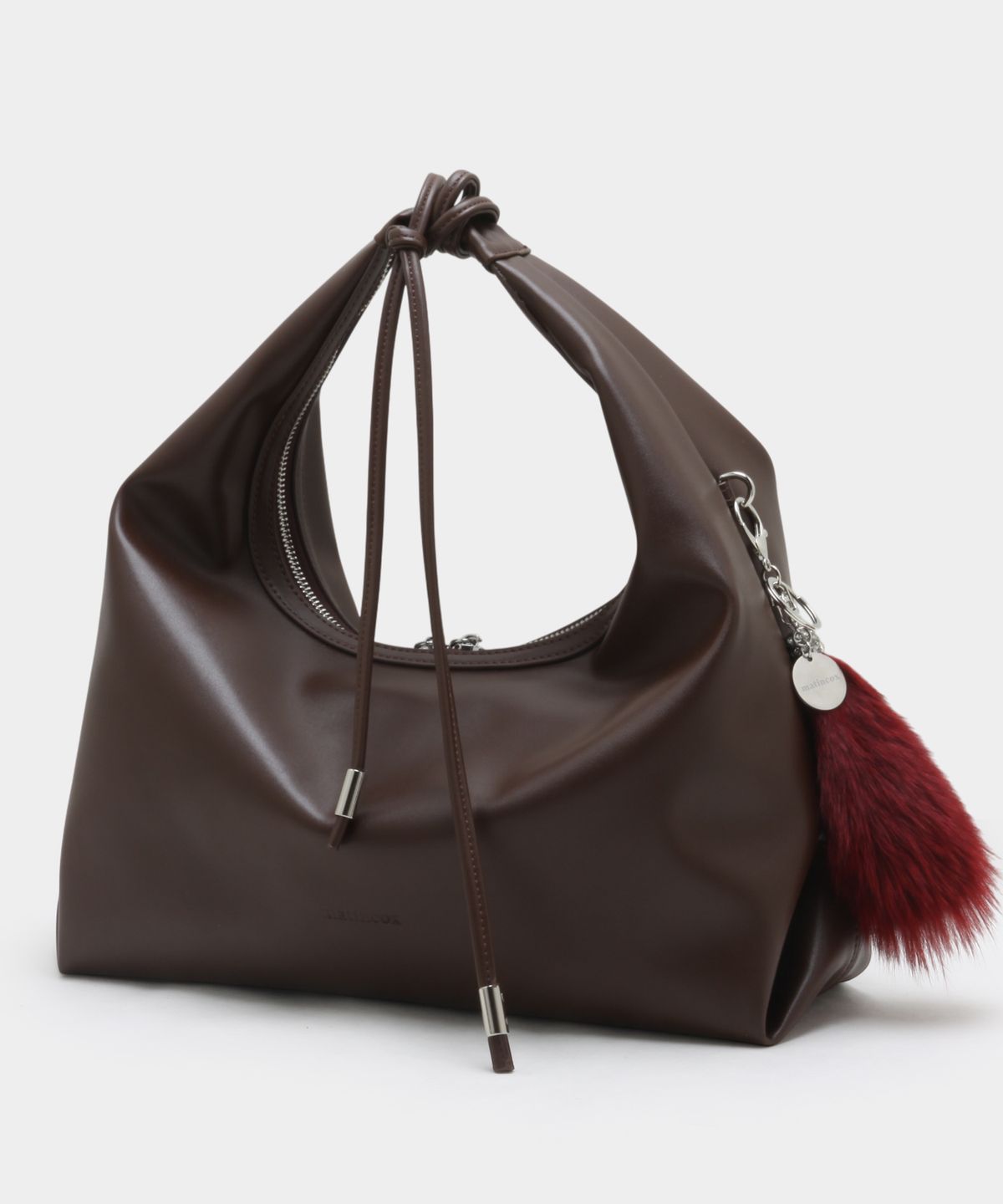 마틴콕스(MATINCOX) Real Fox Fur Keyring - Wine Red