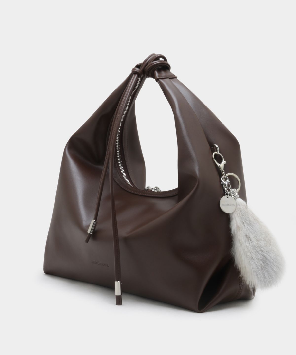 마틴콕스(MATINCOX) Real Fox Fur Keyring - Pearl