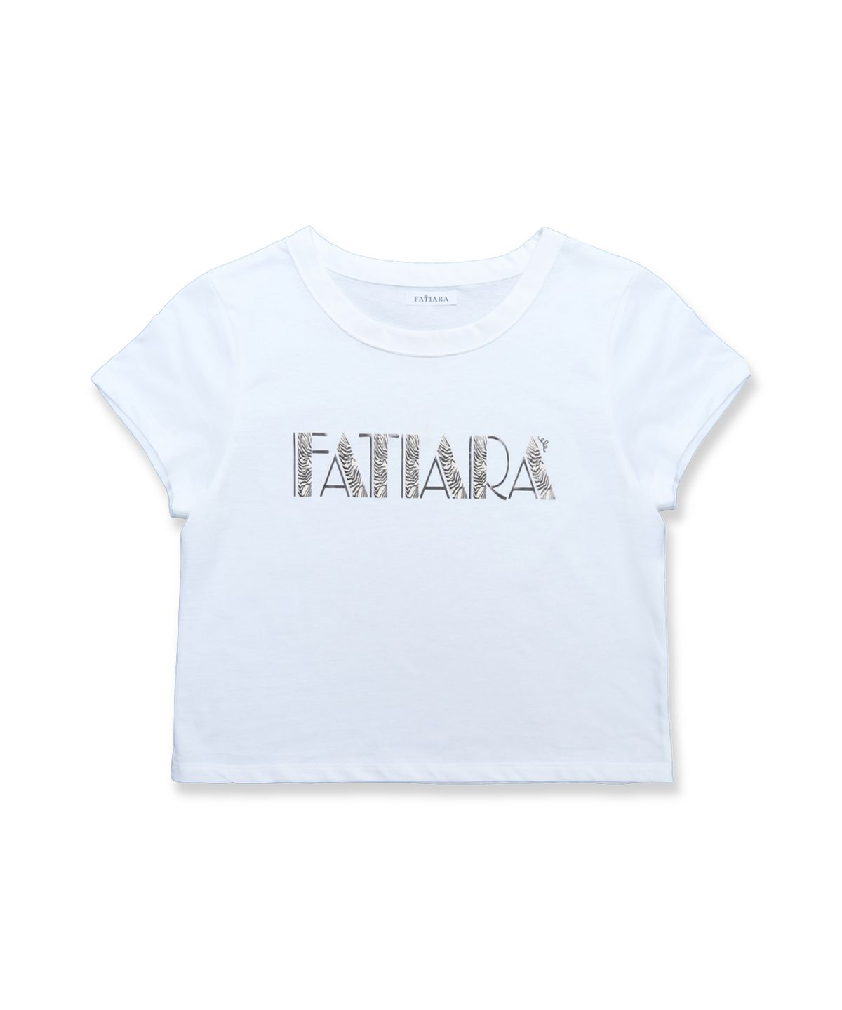 파티아라(FATIARA) 지브라 골드 크롭 티 - 2 Colors