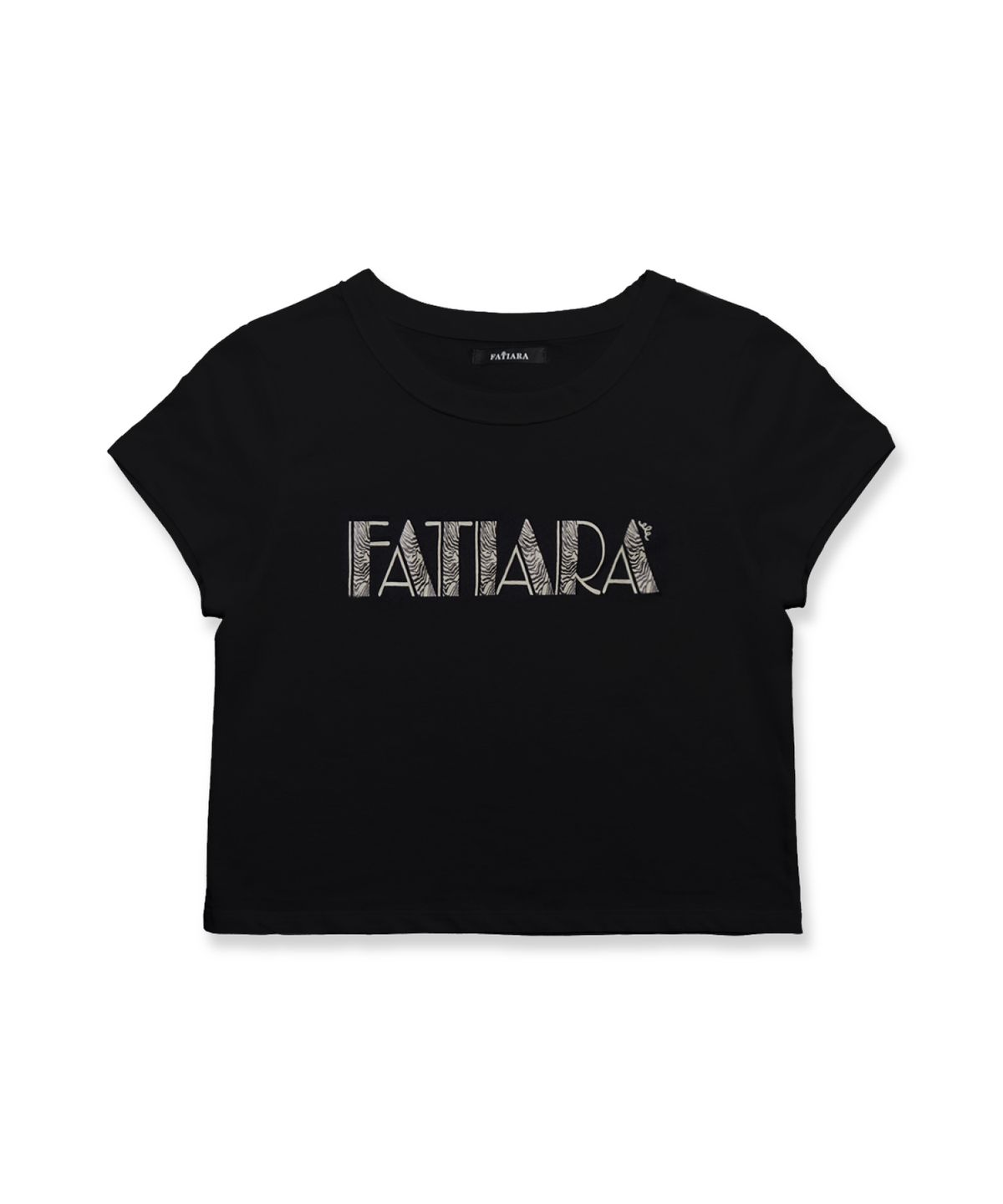 파티아라(FATIARA) 지브라 골드 크롭 티 - 2 Colors