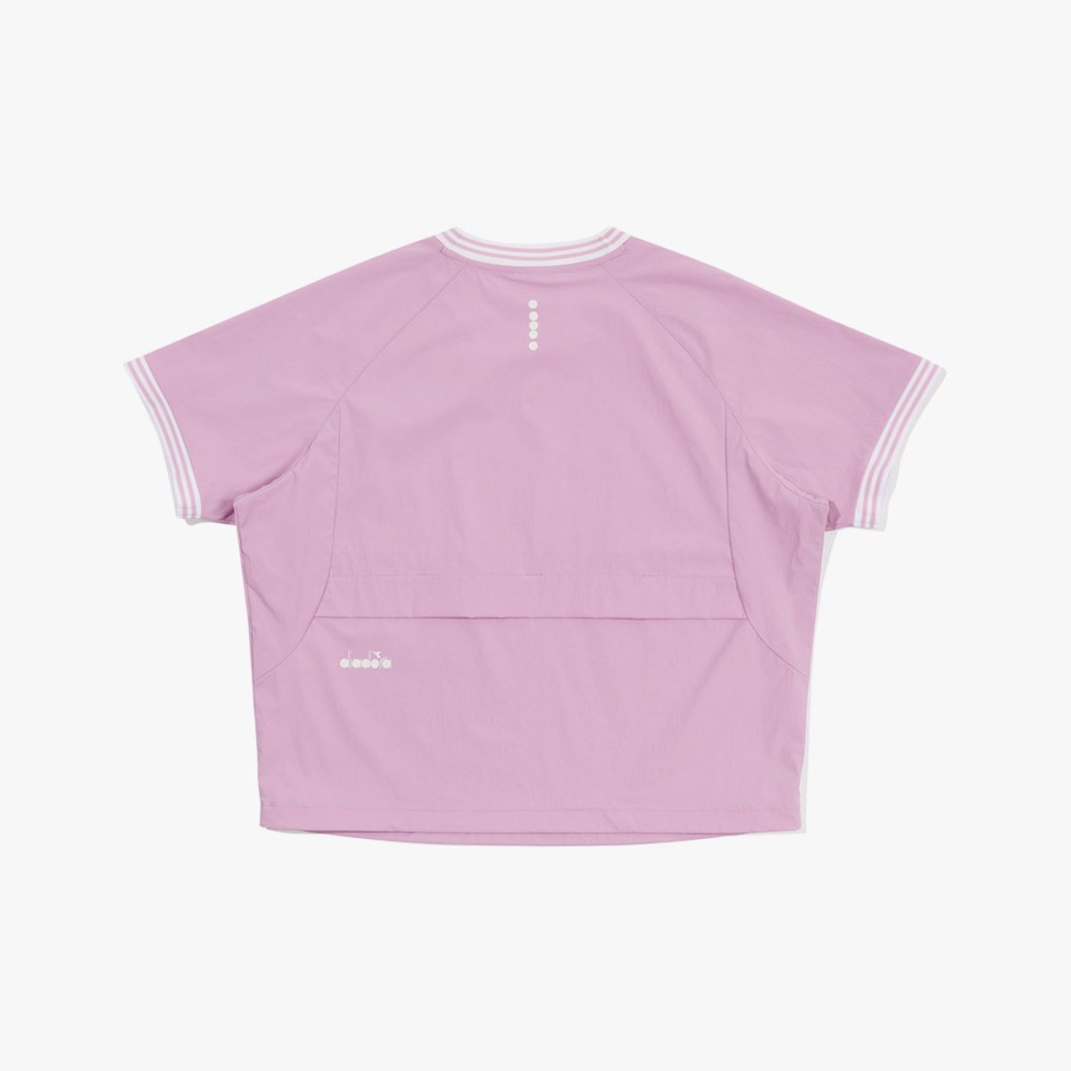 디아도라(diadora) 테니스타 크롭 반팔 피스테 우먼 VIOLET