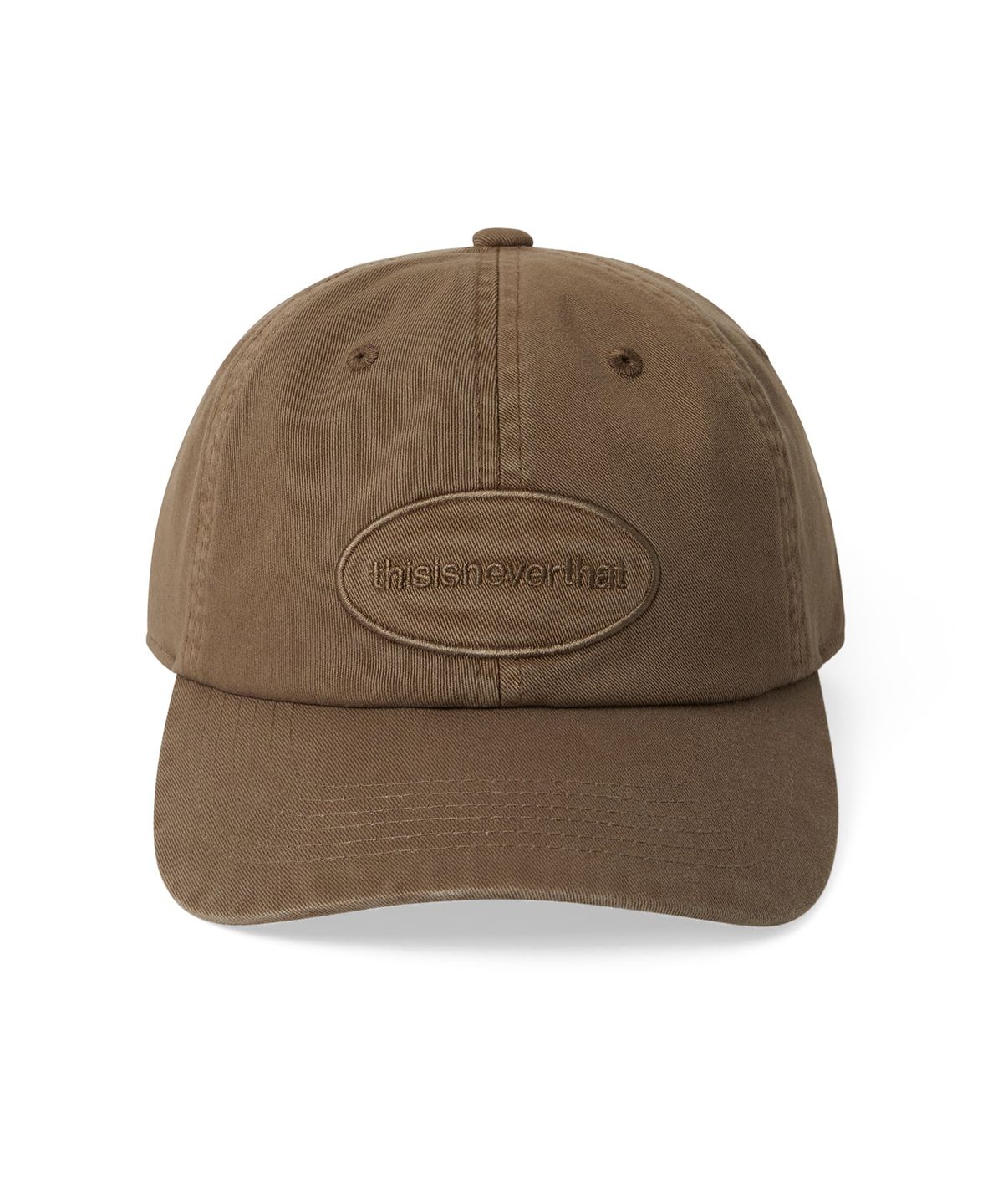 디스이즈네버댓(THISISNEVERTHAT) Overdyed E/T-Logo Cap Camel