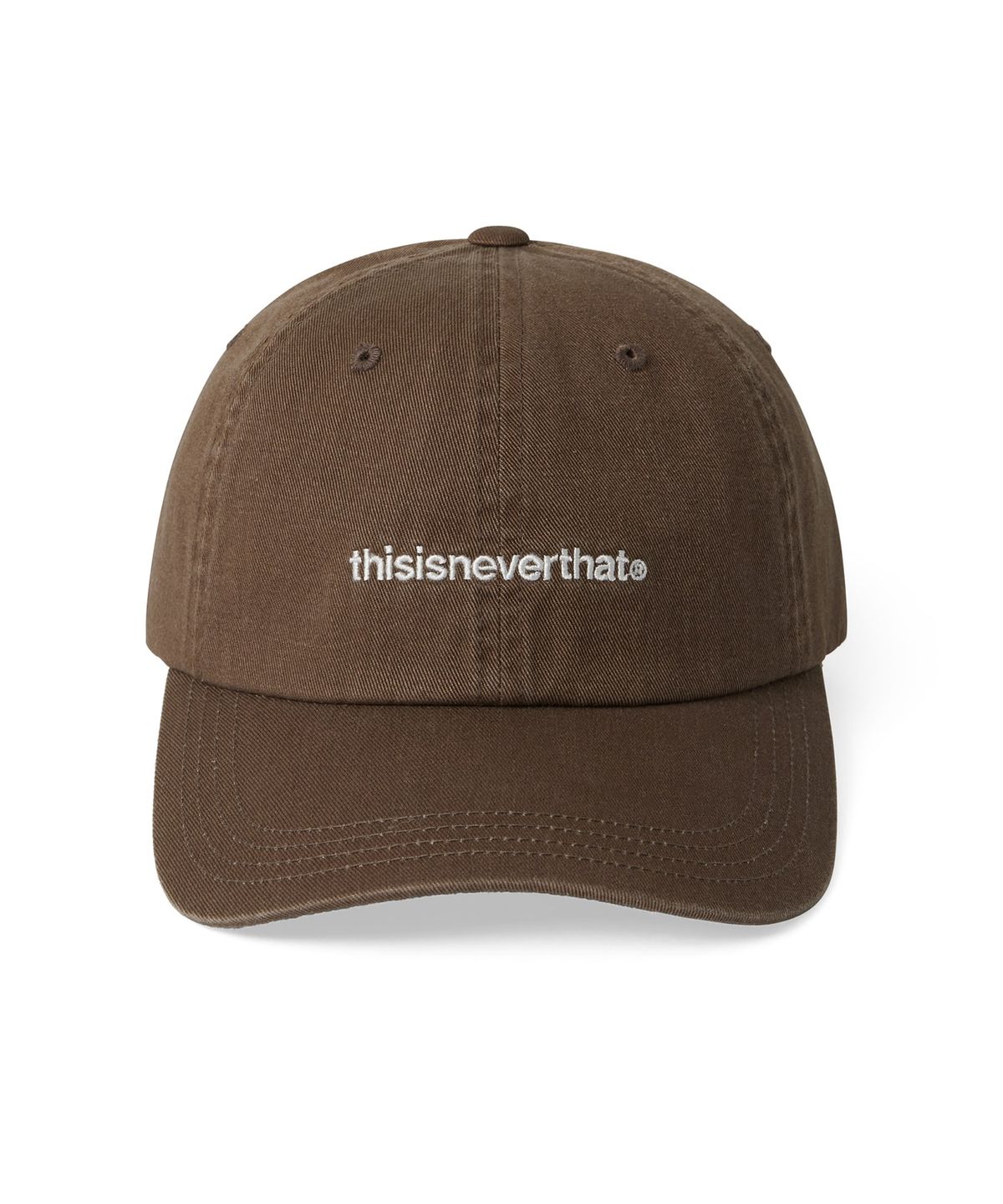 디스이즈네버댓(THISISNEVERTHAT) T-Logo Cap Washed Brown