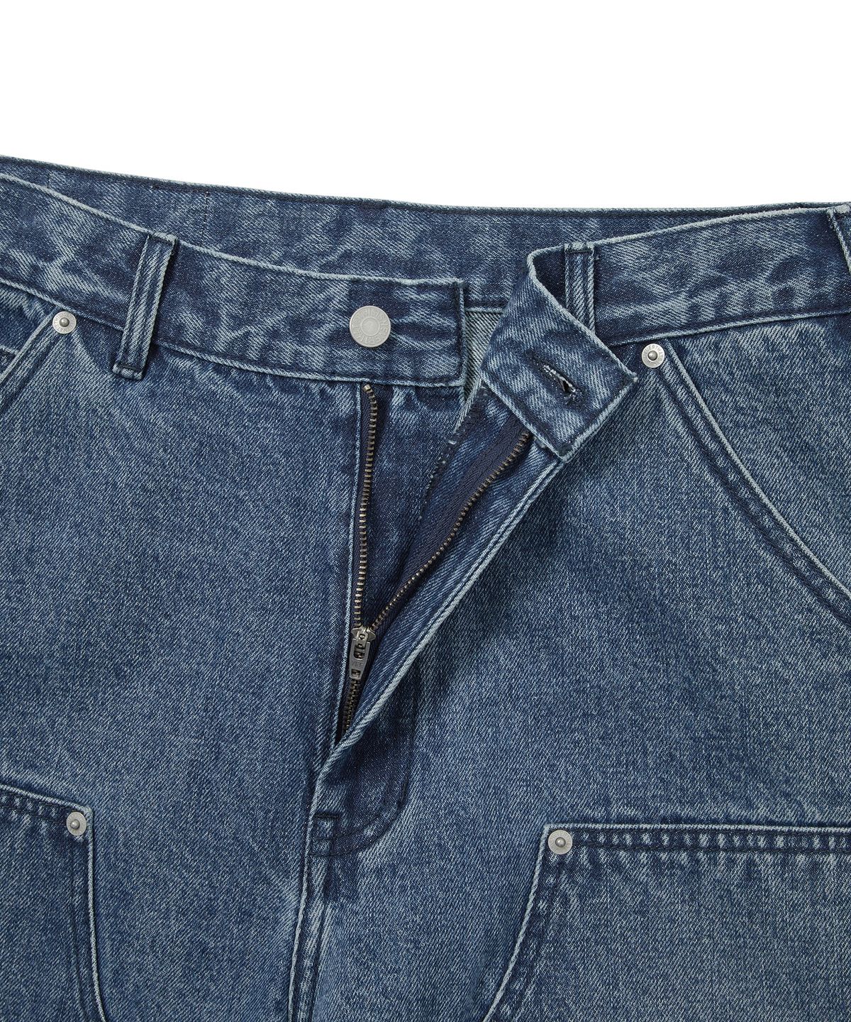 디스이즈네버댓(THISISNEVERTHAT) Denim Double Knee Pant Blue