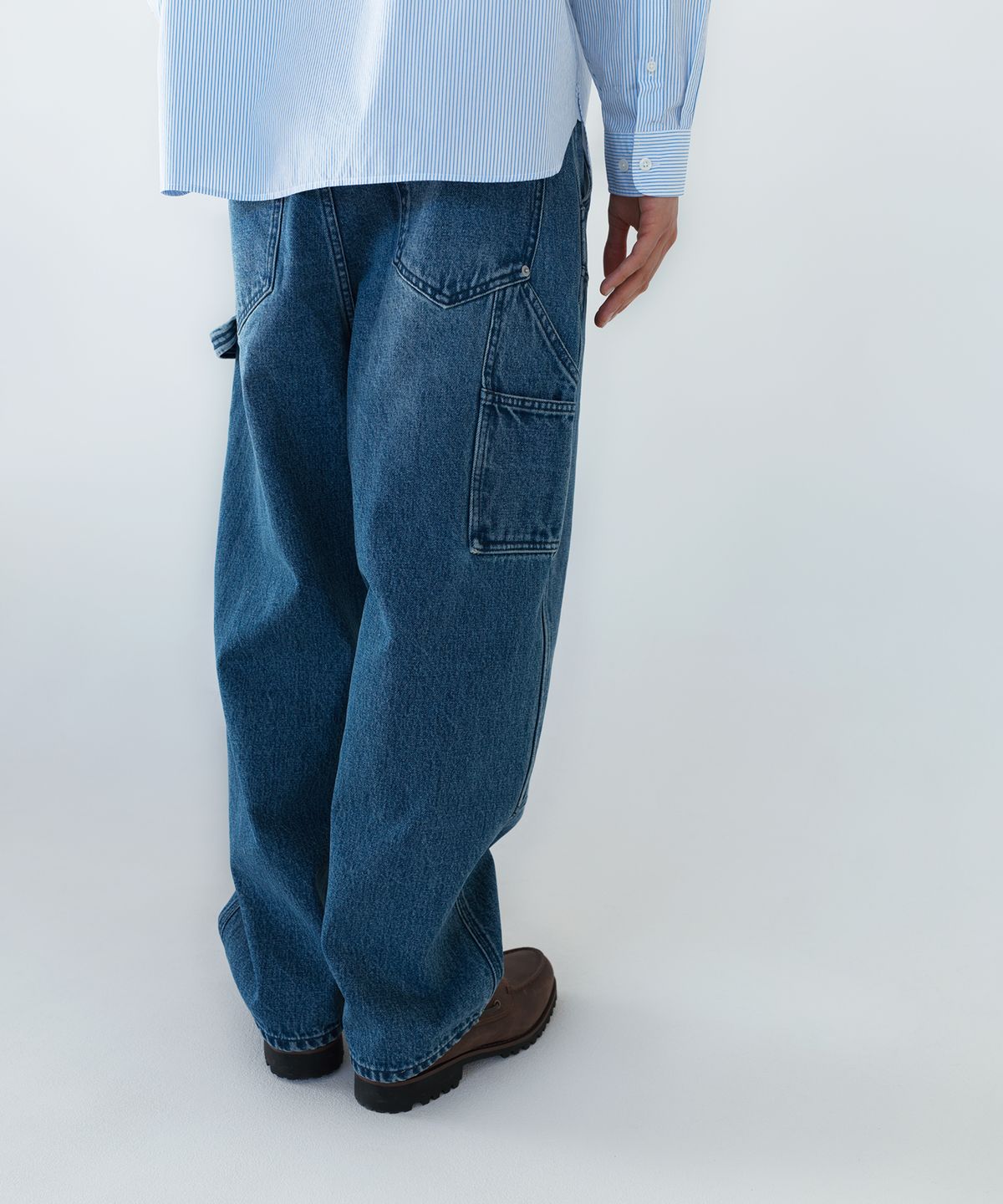 디스이즈네버댓(THISISNEVERTHAT) Denim Double Knee Pant Blue