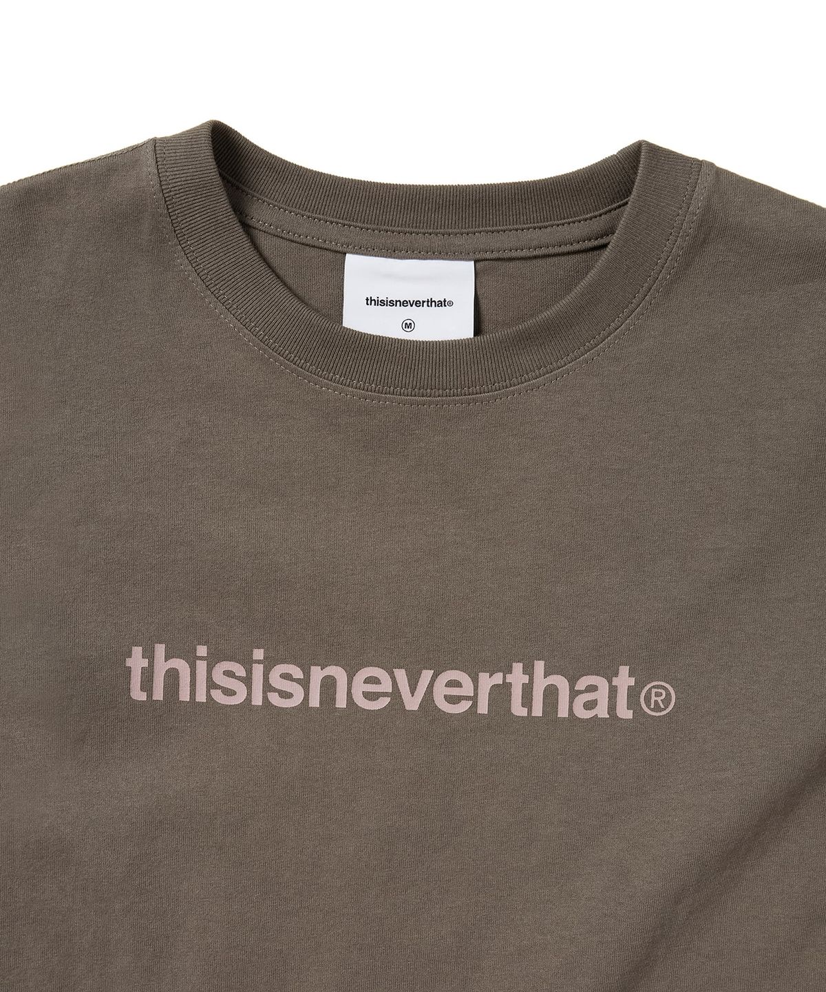 디스이즈네버댓(THISISNEVERTHAT) T-Logo W Tee Dark Mocha