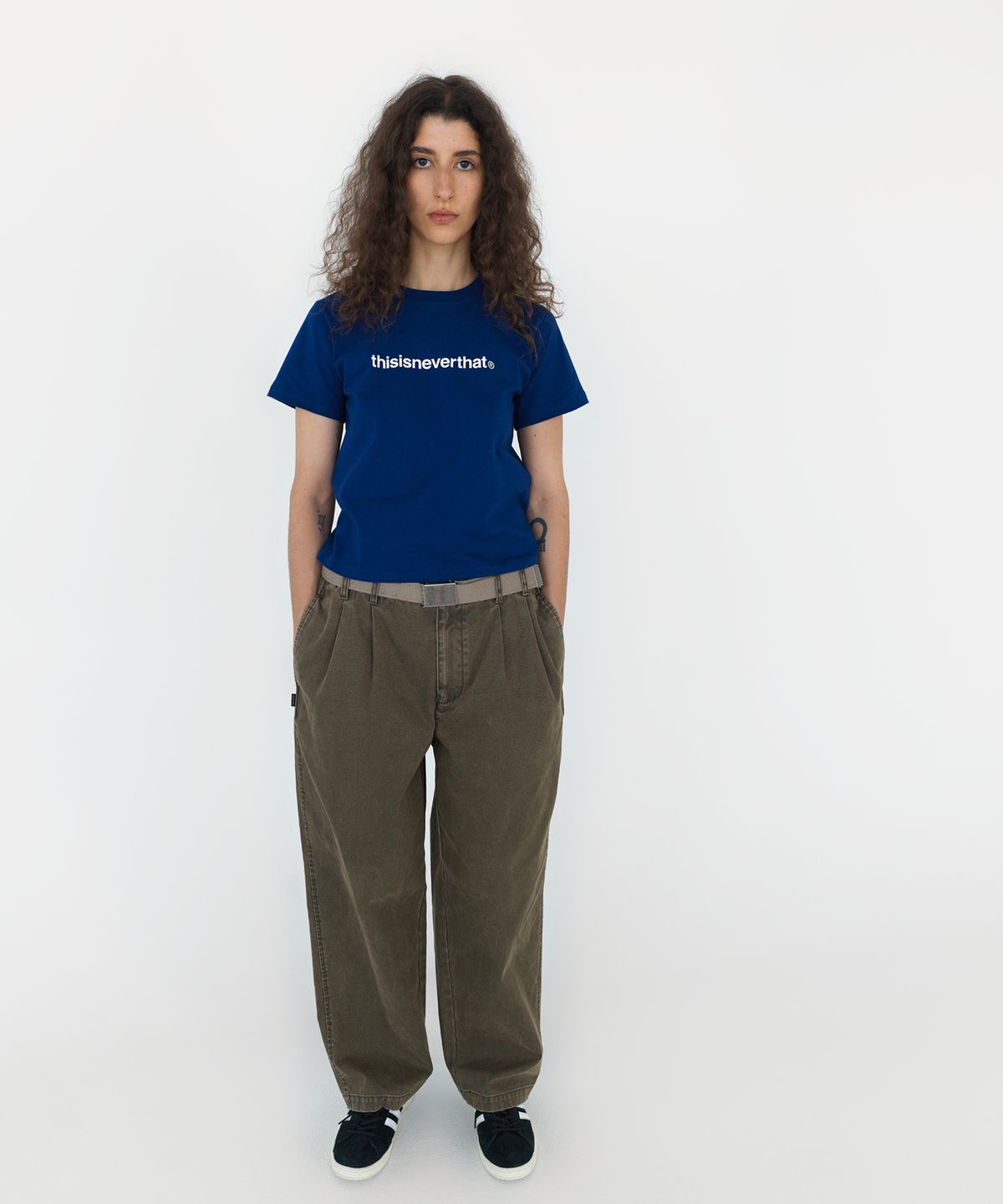 디스이즈네버댓(THISISNEVERTHAT) T-Logo W Tee Royal Blue