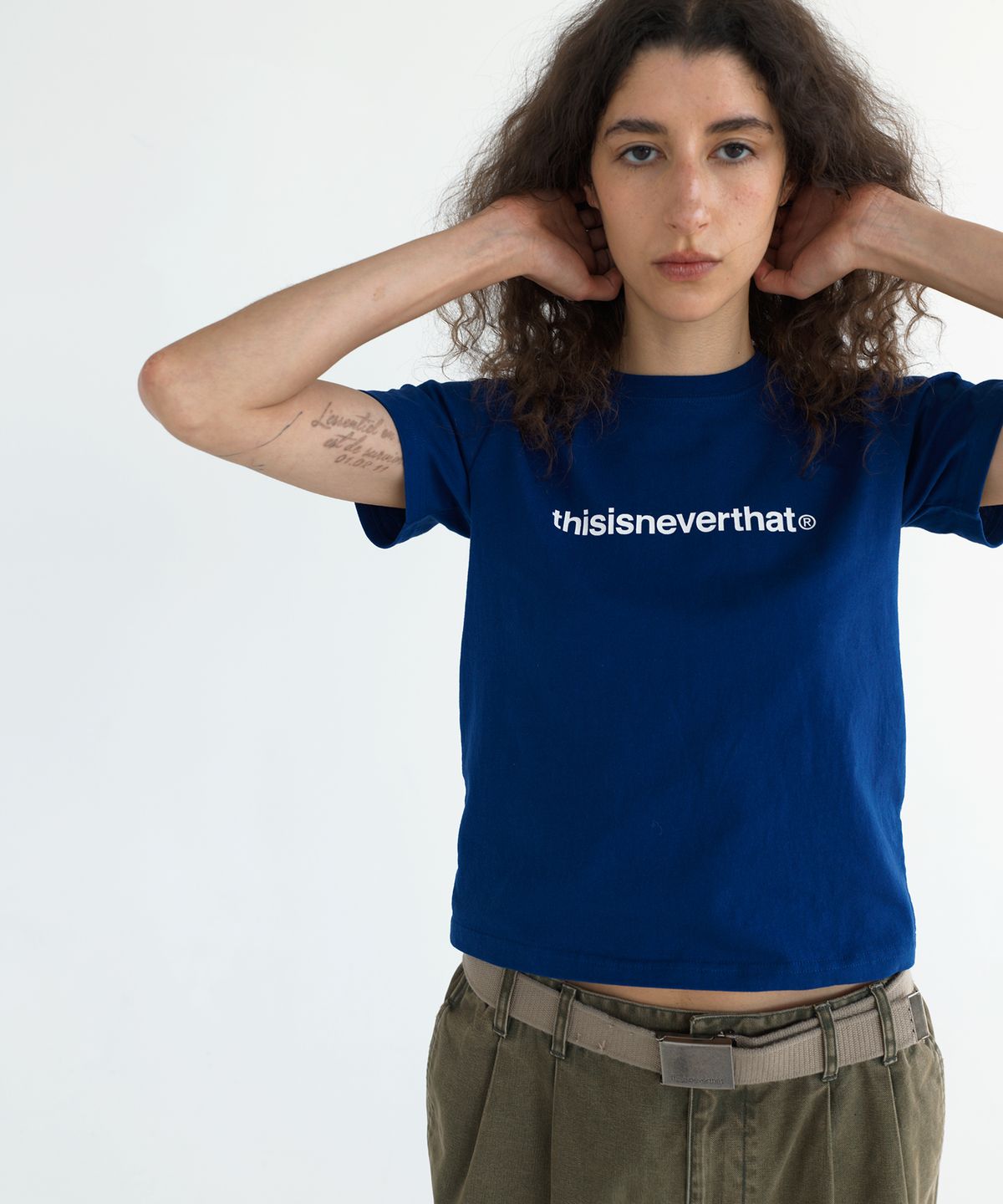 디스이즈네버댓(THISISNEVERTHAT) T-Logo W Tee Royal Blue