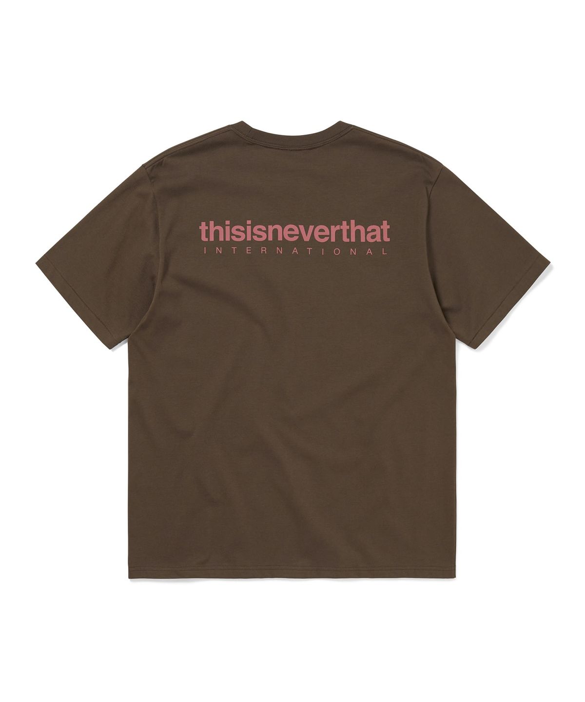 디스이즈네버댓(THISISNEVERTHAT) INTL. Logo Tee Brown