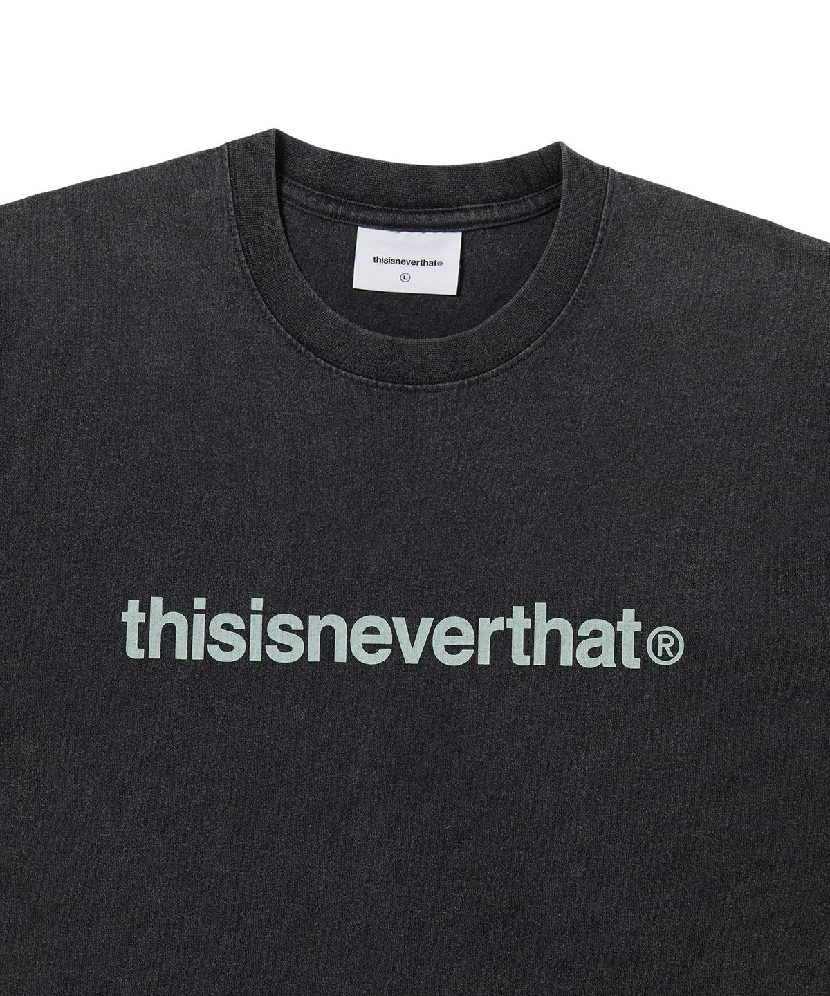 디스이즈네버댓(THISISNEVERTHAT) T-Logo Tee Washed Black