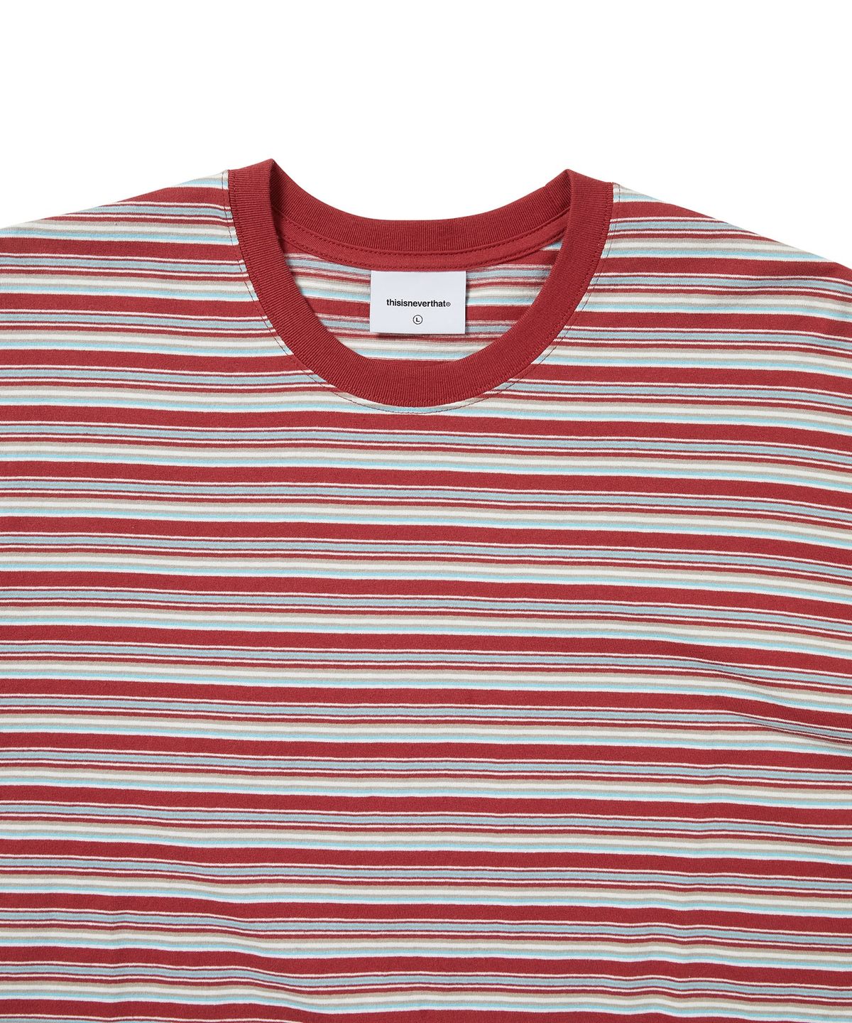 디스이즈네버댓(THISISNEVERTHAT) Striped L/S Tee Red