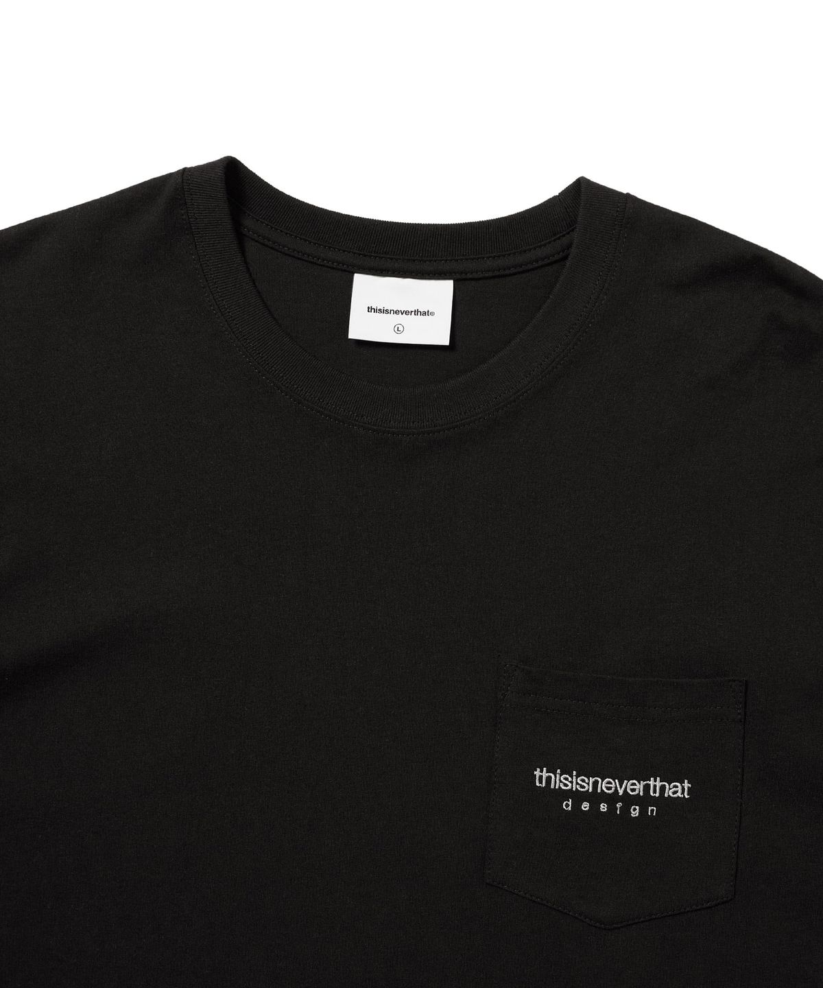 디스이즈네버댓(THISISNEVERTHAT) L-Logo Pocket L/S Tee Black