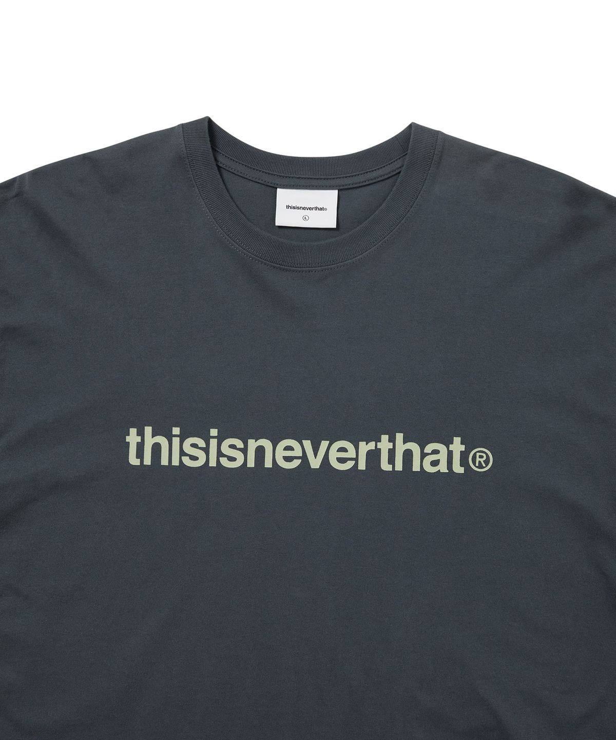 디스이즈네버댓(THISISNEVERTHAT) T-Logo L/S Tee Faded Navy