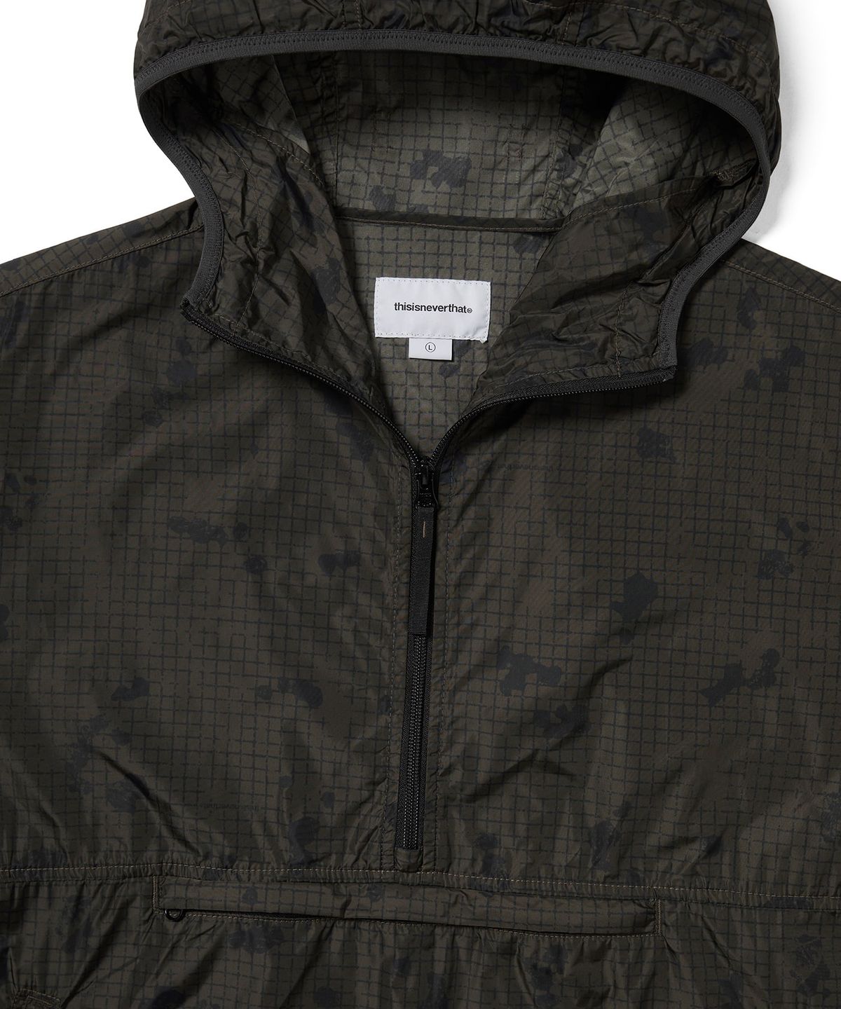 디스이즈네버댓(THISISNEVERTHAT) Grid Nylon Anorak Dark Olive