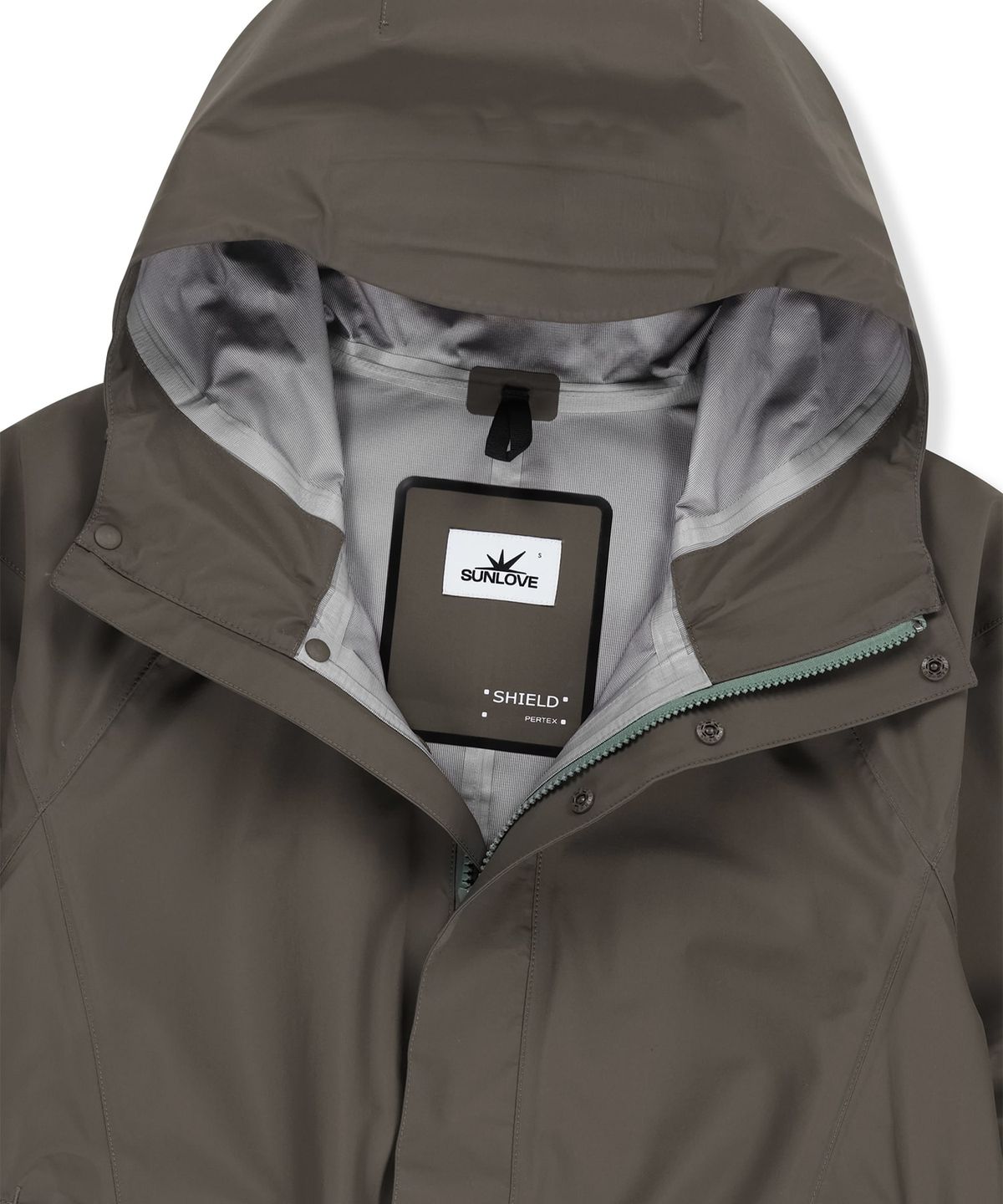 썬러브투어(SUNLOVETOUR) PERTEX® 3L Glen Shell Jacket Brown