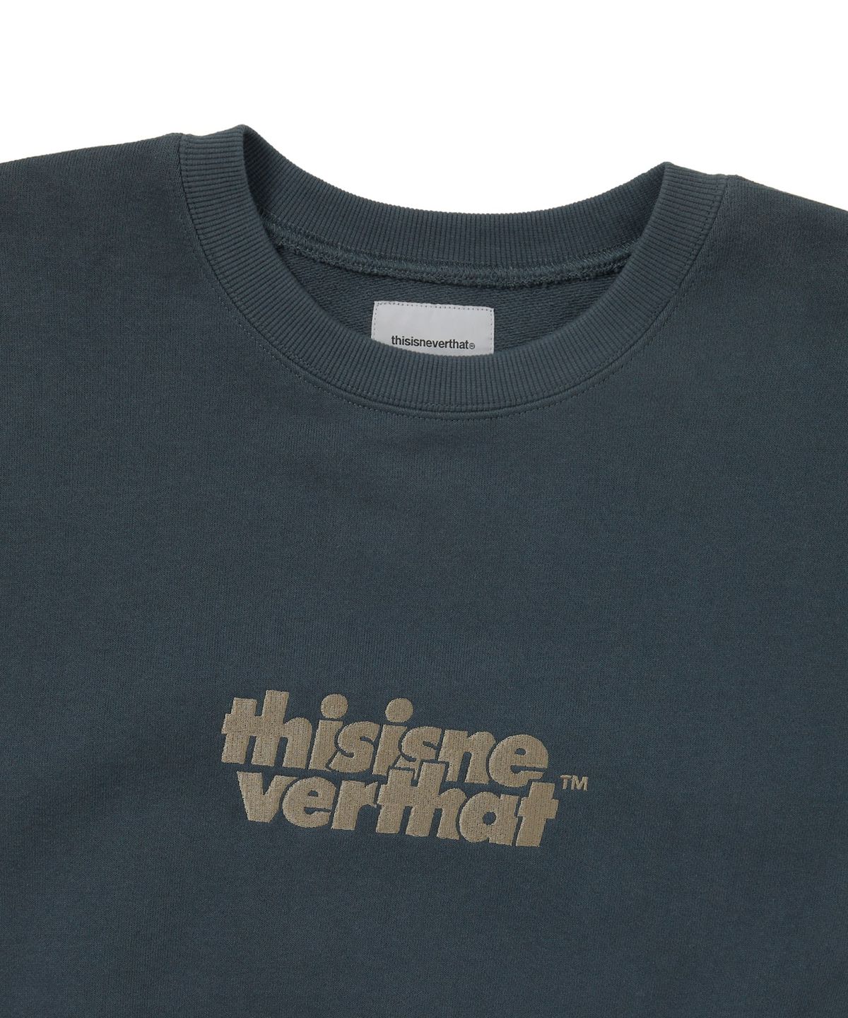 디스이즈네버댓(THISISNEVERTHAT) OL-Logo Crewneck Faded Navy