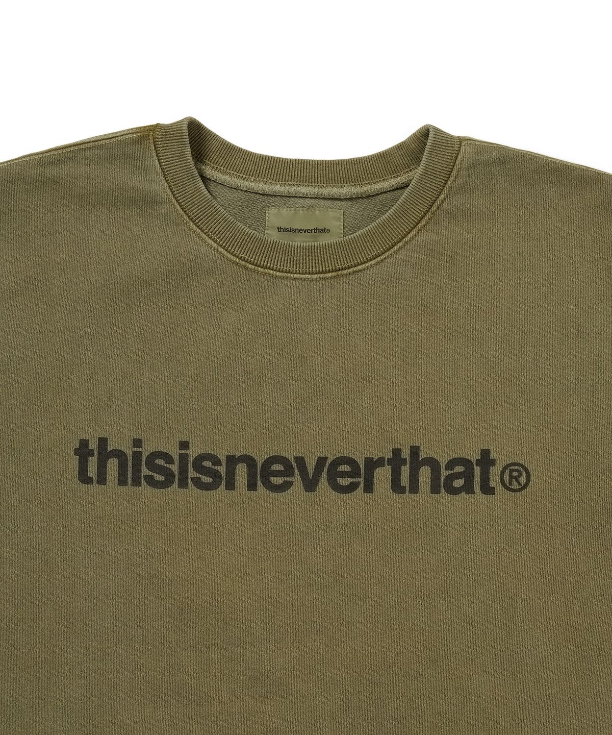 디스이즈네버댓(THISISNEVERTHAT) T-Logo LT Crewneck Moss