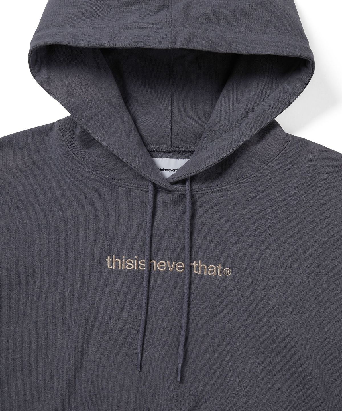 디스이즈네버댓(THISISNEVERTHAT) T-Logo W Hoodie Dark Grey