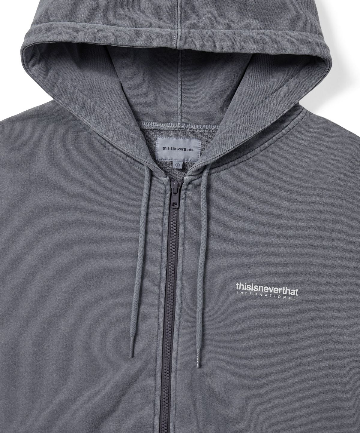 디스이즈네버댓(THISISNEVERTHAT) INTL. Logo Zip Up Hoodie Ink