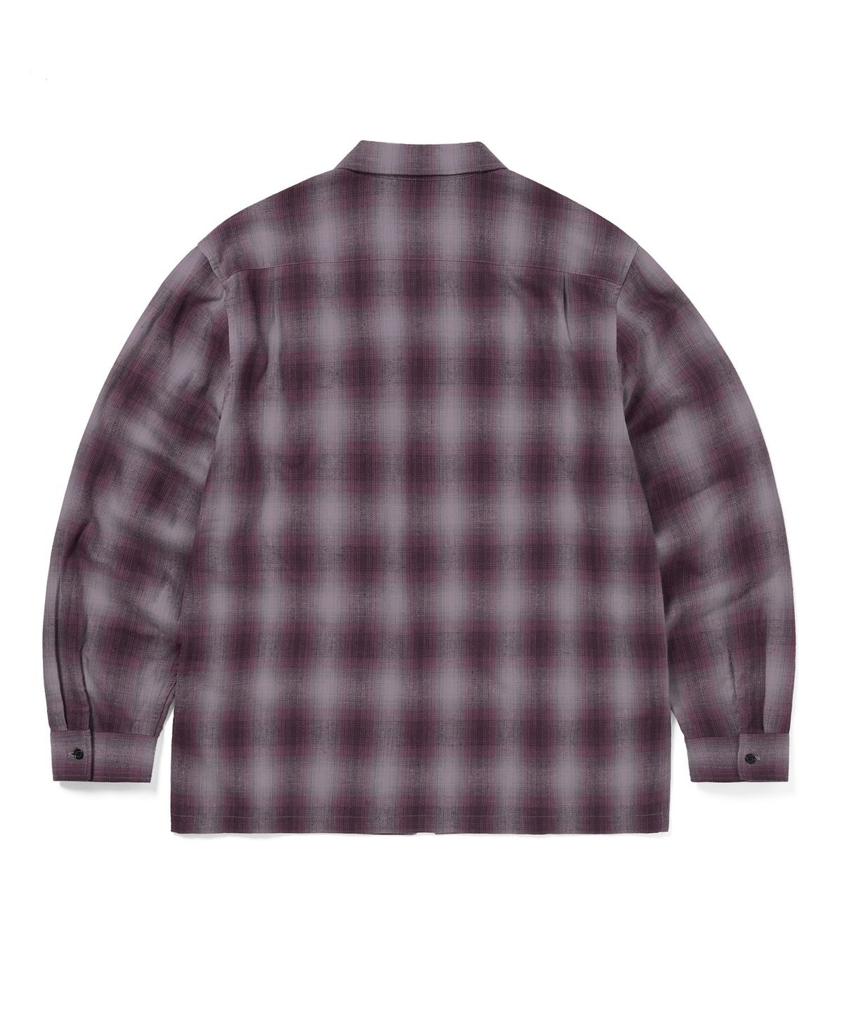 디스이즈네버댓(THISISNEVERTHAT) Nep Check Zip Shirt Burgundy