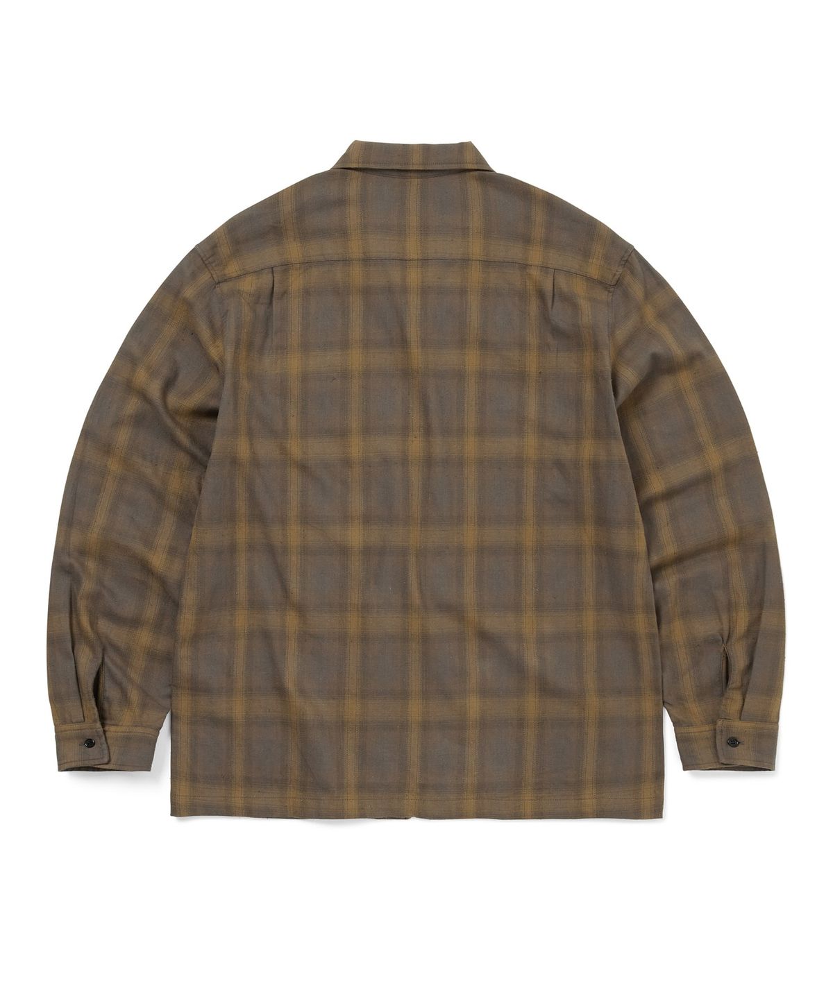디스이즈네버댓(THISISNEVERTHAT) Nep Check Zip Shirt Brown