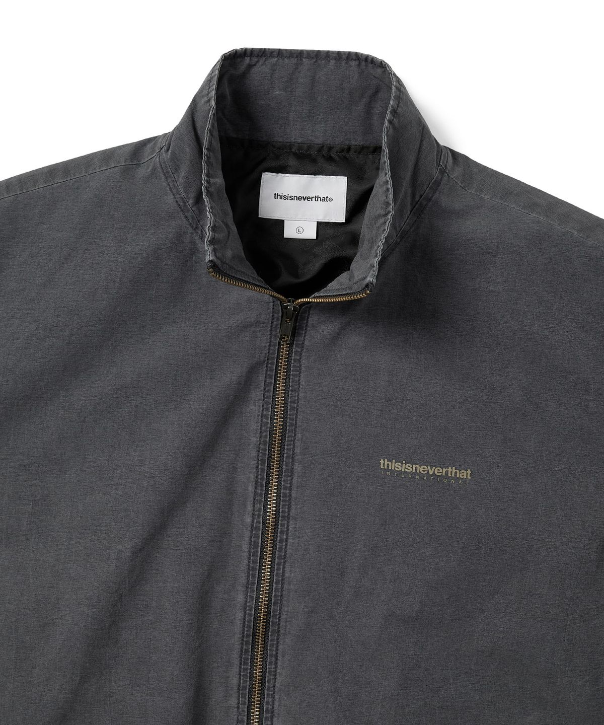 디스이즈네버댓(THISISNEVERTHAT) Washed INTL Team Jacket Navy