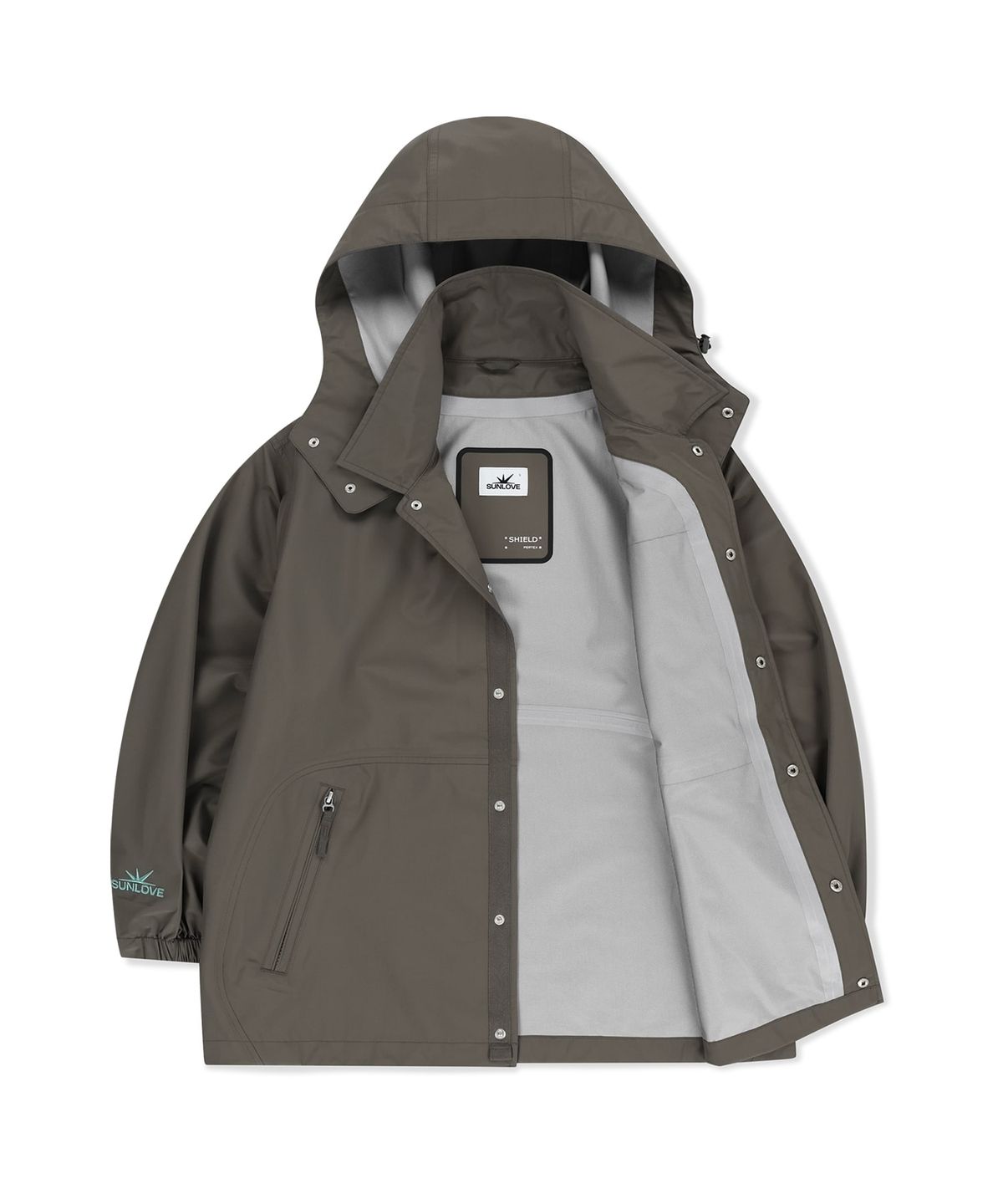 썬러브투어(SUNLOVETOUR) PERTEX® 3L Coach Jacket Brown