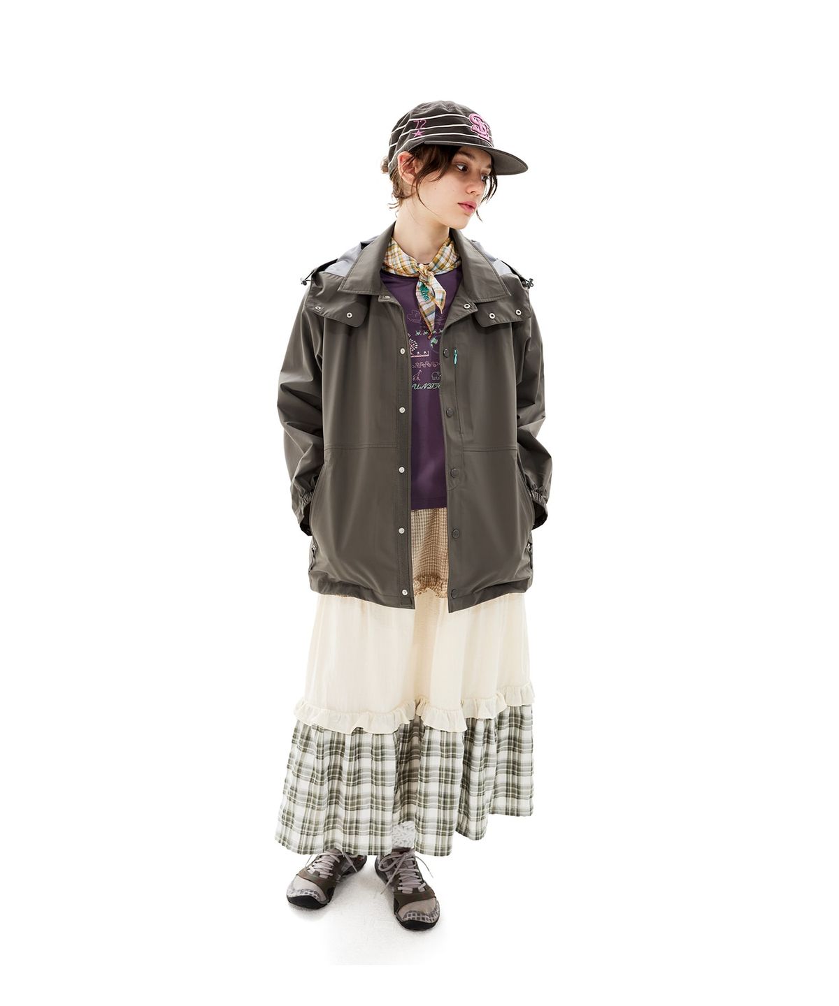 썬러브투어(SUNLOVETOUR) PERTEX® 3L Coach Jacket Brown