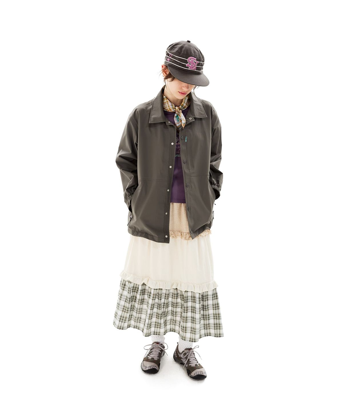 썬러브투어(SUNLOVETOUR) PERTEX® 3L Coach Jacket Brown