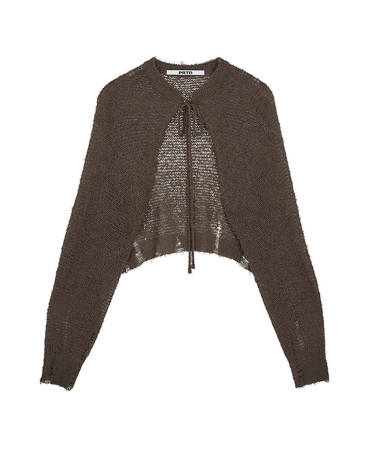 포르테나(PORTERNA) DISTRESSED BOLERO CARDIGAN-3COLOR