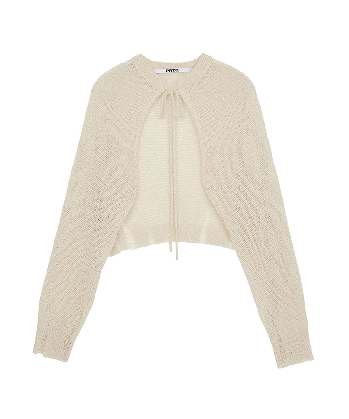 포르테나(PORTERNA) DISTRESSED BOLERO CARDIGAN-3COLOR