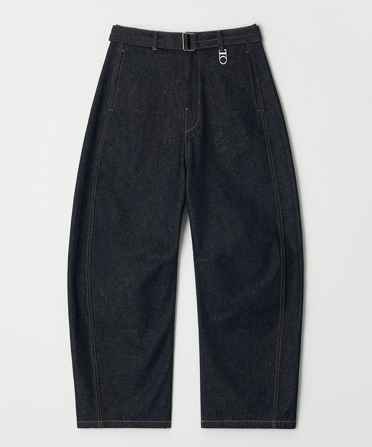 디써티원(DTHIRTYONE) Belted Wide-Curve Denim Pants (INDIGO)