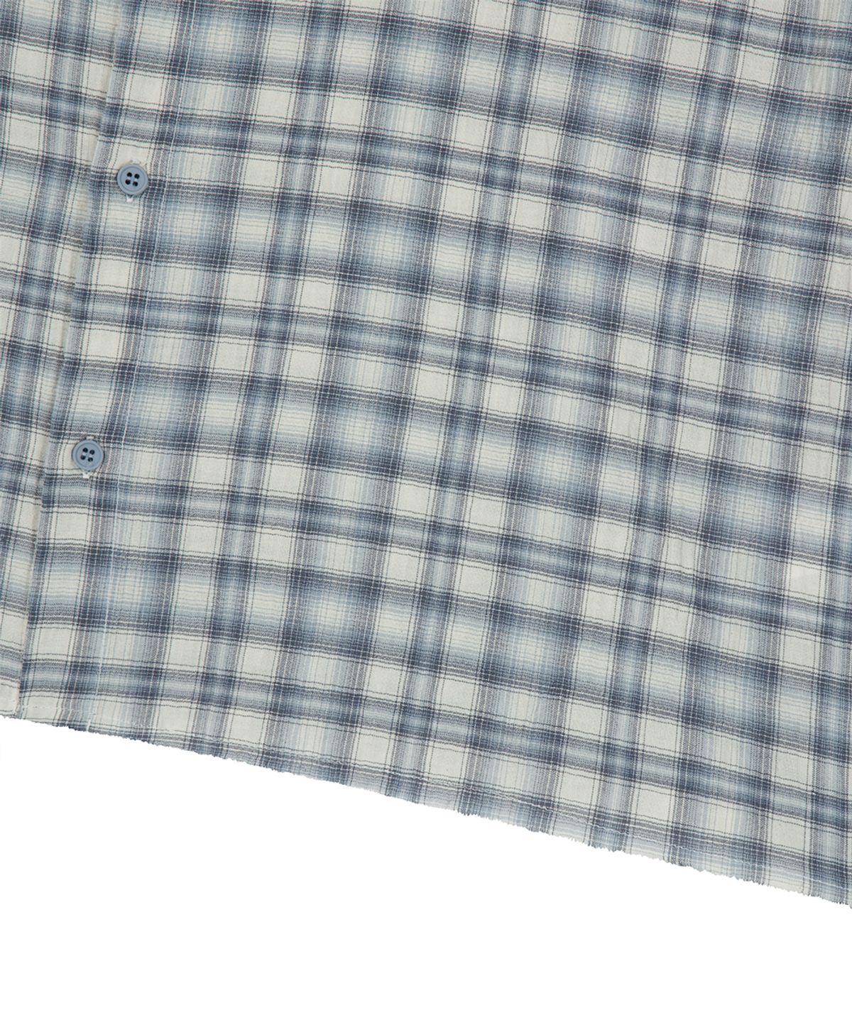 마하그리드(MAHAGRID) CHECK APPLIQUE HALF SHIRT BLUE(MG2GMMW361A)
