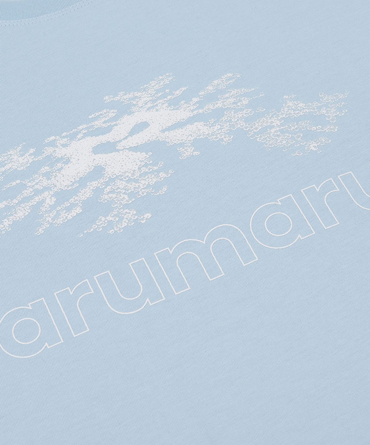 아루마루(ARUMARU) 그래픽 반팔 티셔츠_스카이 블루