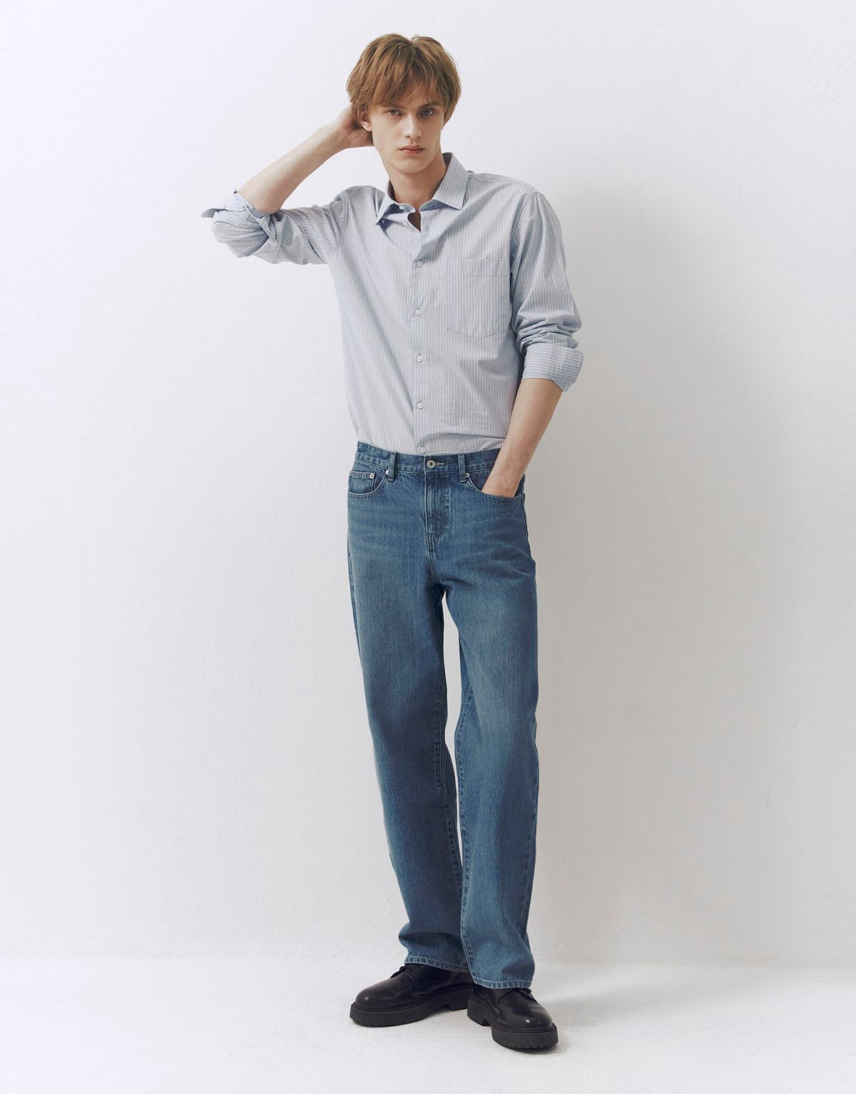 컨셉원(CONCEPTS1ONE) 스트라이프 포플린 셔츠 10046521/046521 [2color]