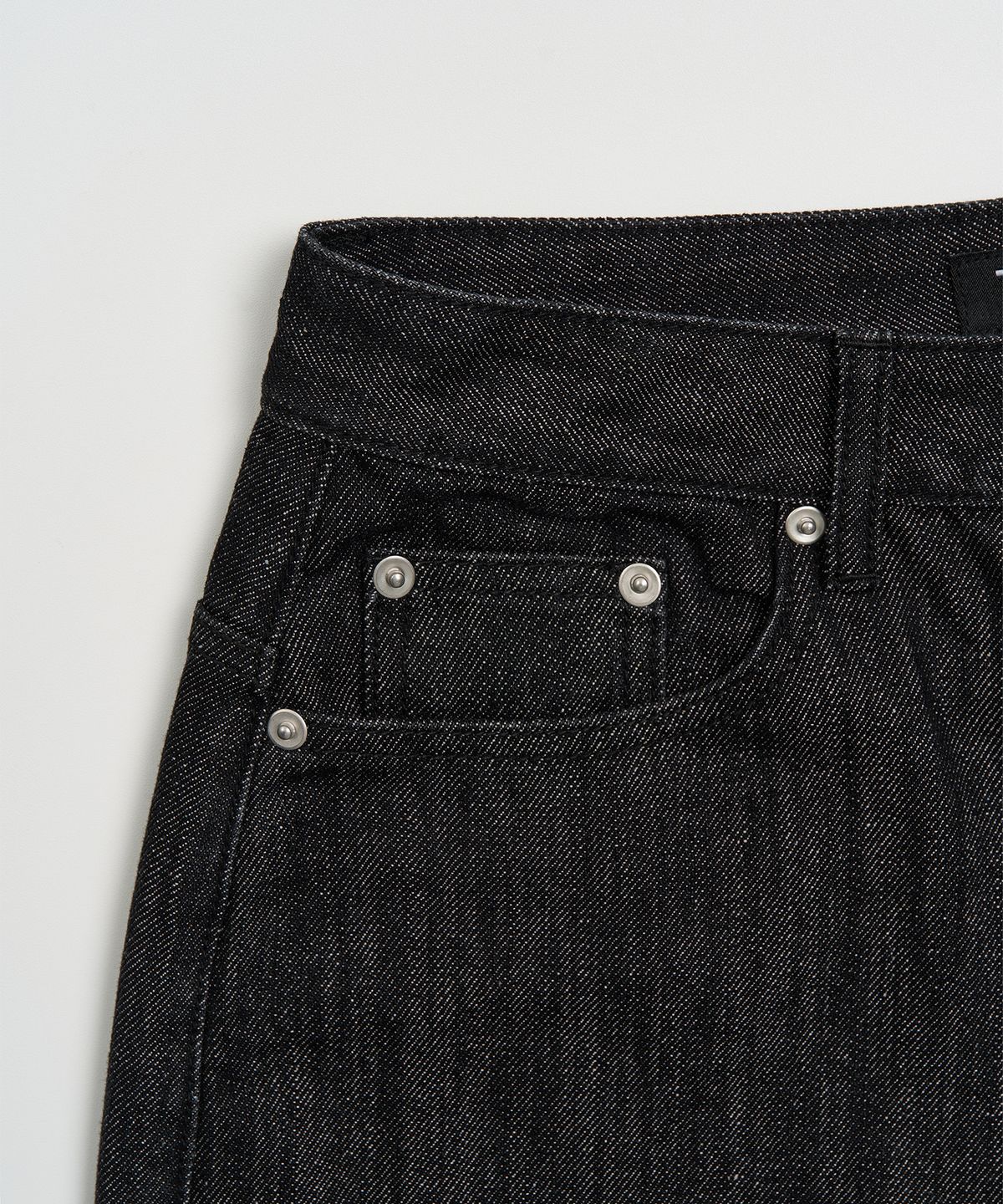 토피 우먼(TOFFEE WOMEN) W 체크 포인트 데님 팬츠 (BLACK)