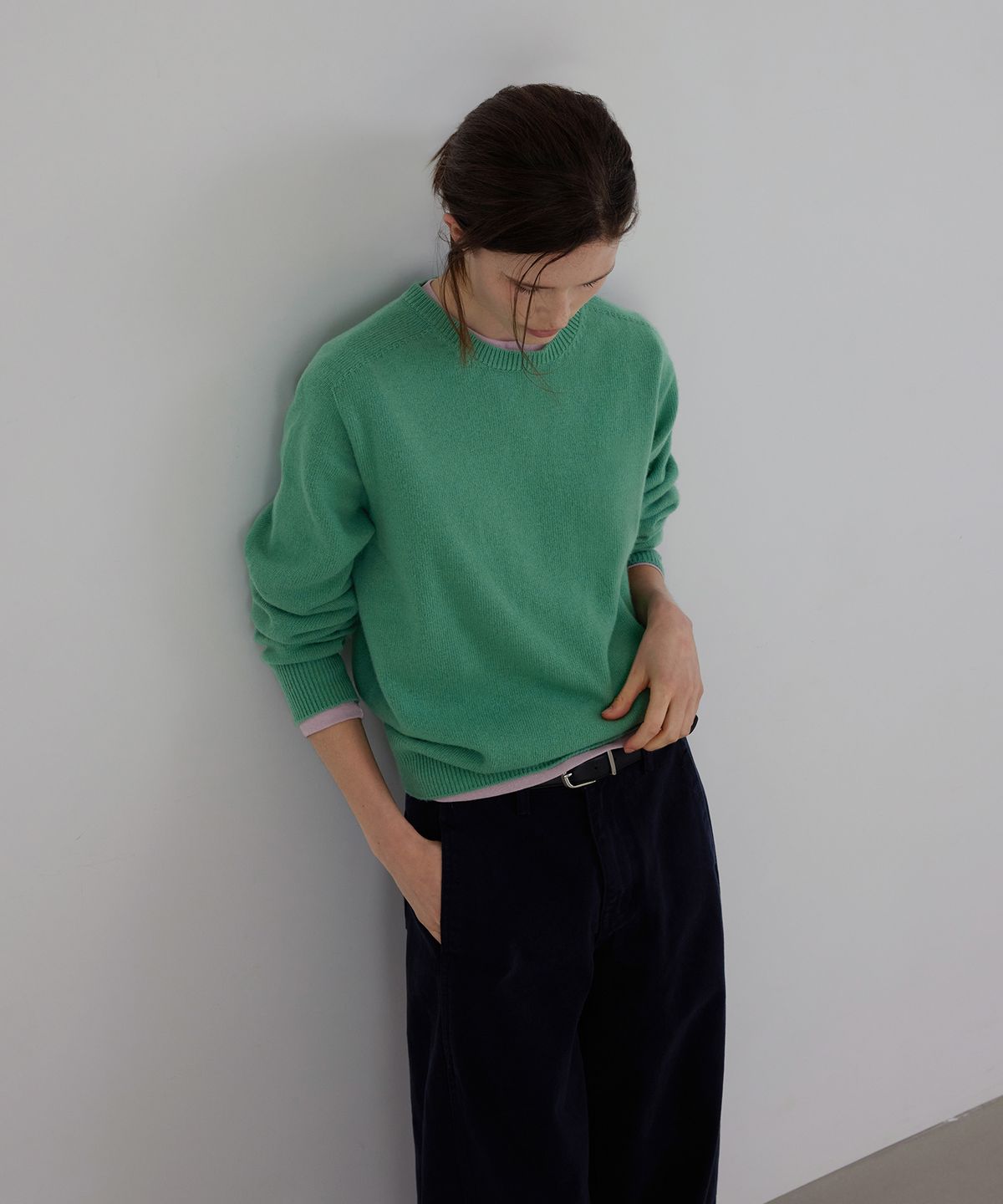 퀸스래빗(Q'SRB) Cloud Wool Crewneck Knit