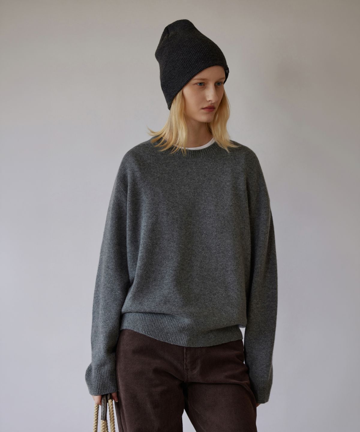퀸스래빗(Q'SRB) Cloud Wool Crewneck Knit