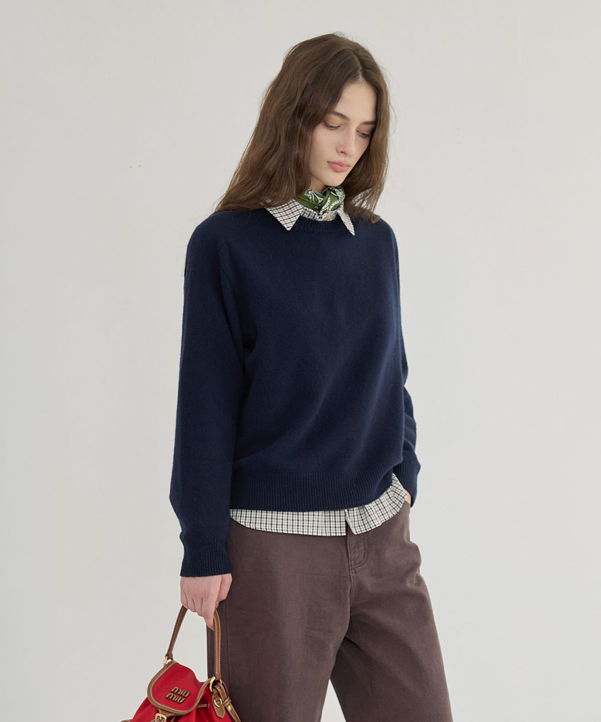 퀸스래빗(Q'SRB) Cloud Wool Crewneck Knit