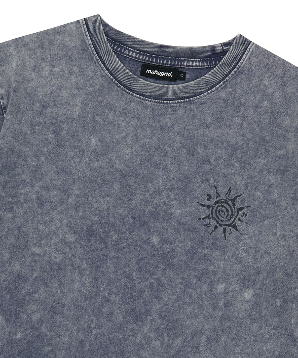 마하그리드(MAHAGRID) WASHED SOLAR APPLIQUE TEE NAVY(MG2GMMT504A)