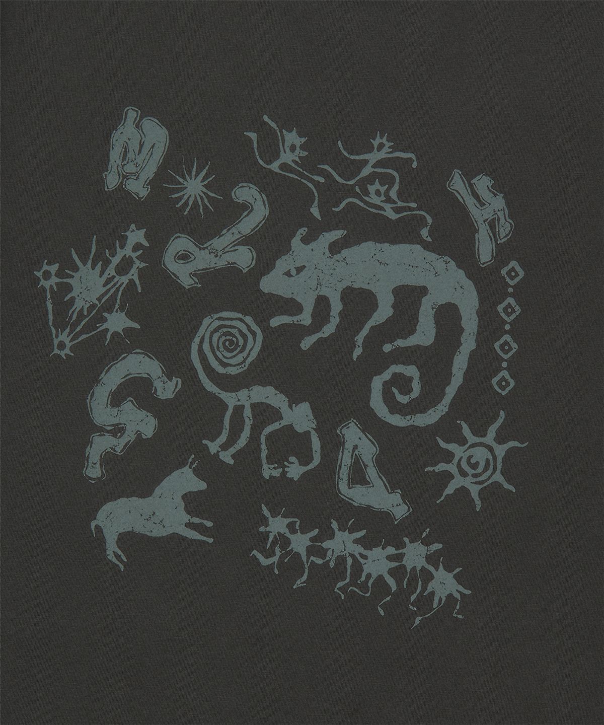 마하그리드(MAHAGRID) PIGMENT CAVES TEE CHARCOAL(MG2GMMT511A)