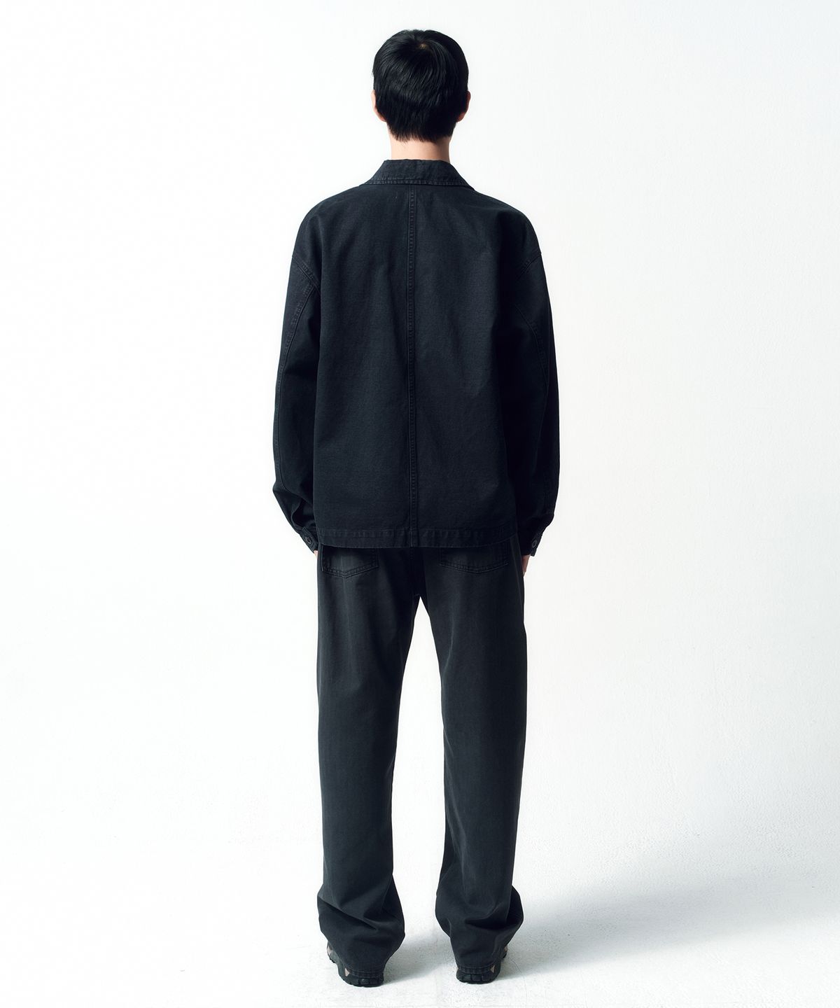 인사일런스(INSILENCE) 프렌치 워크 자켓 FADED BLACK