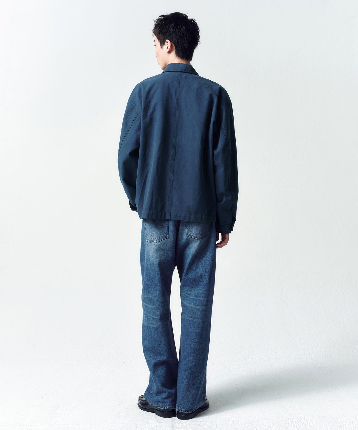 인사일런스(INSILENCE) 프렌치 워크 자켓 FADED BLUE