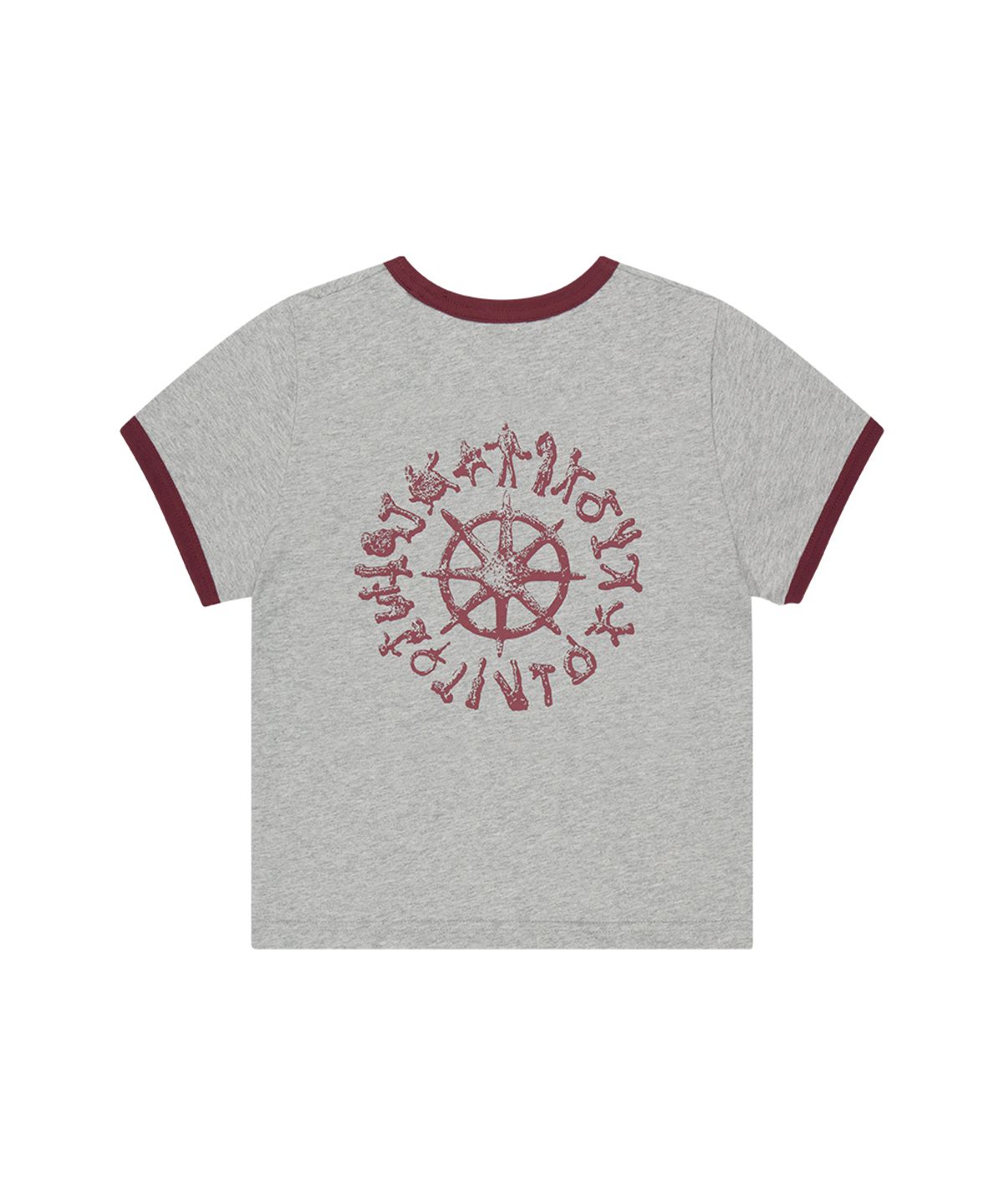 마하그리드(MAHAGRID) SUN LOGOS RINGER TEE GREY(MG2GMMT515A)