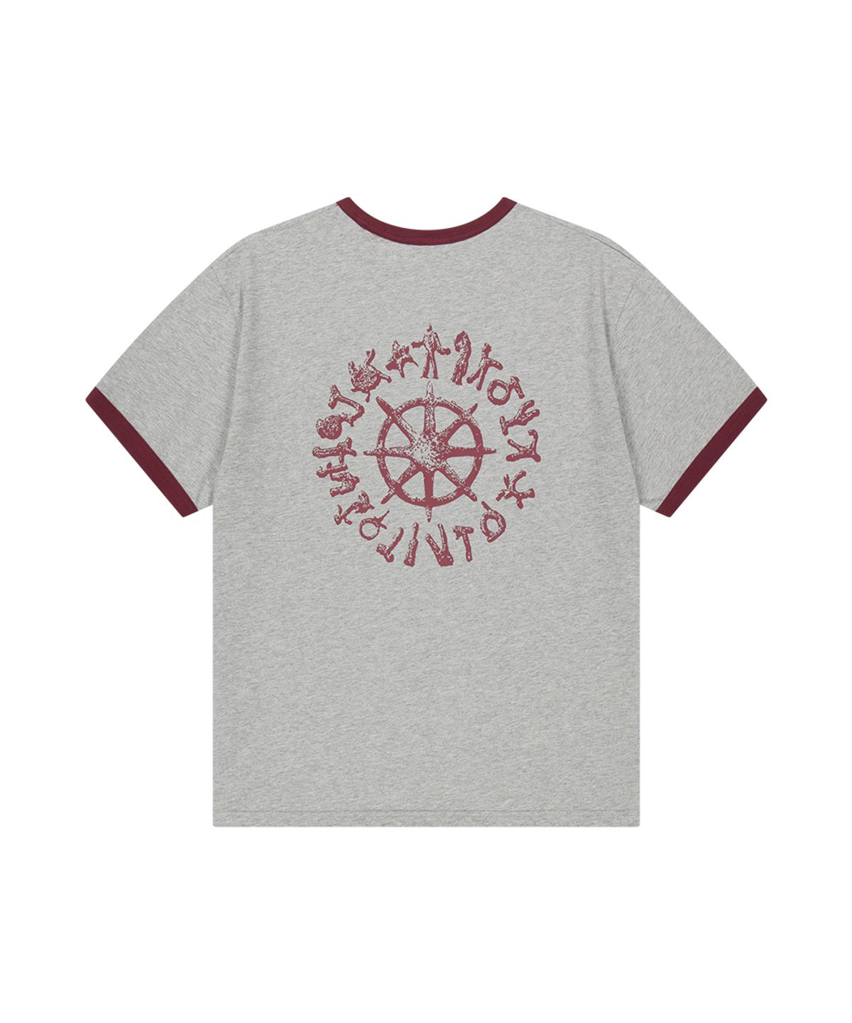 마하그리드(MAHAGRID) SUN LOGOS RINGER TEE GREY(MG2GMMT515A)