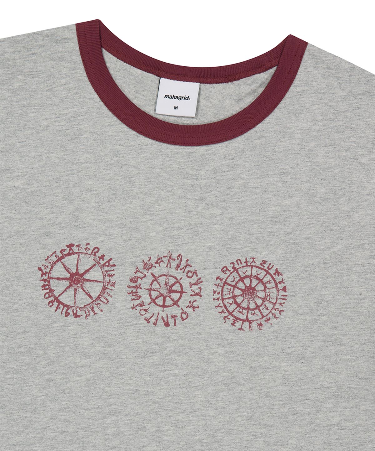 마하그리드(MAHAGRID) SUN LOGOS RINGER TEE GREY(MG2GMMT515A)