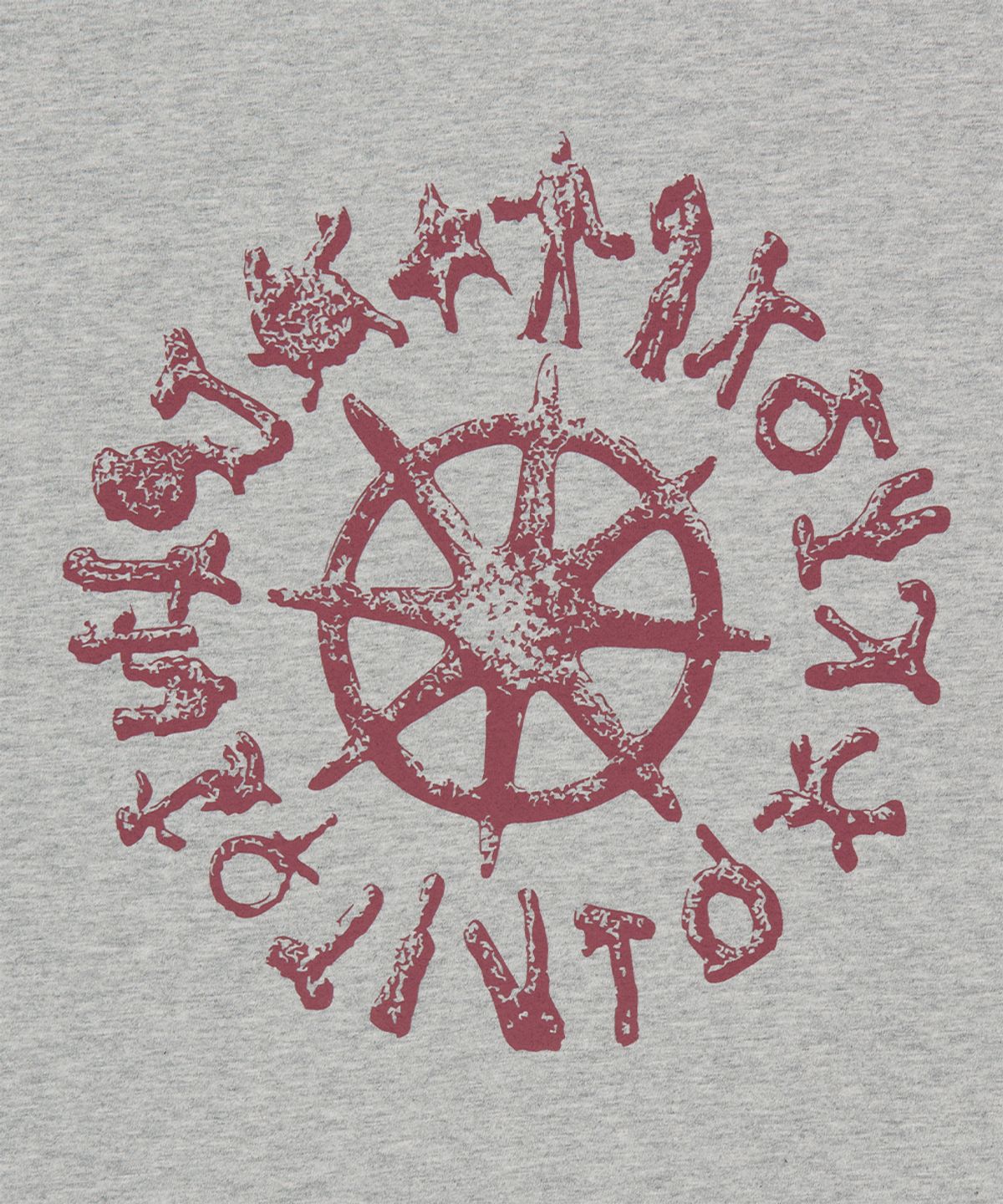 마하그리드(MAHAGRID) SUN LOGOS RINGER TEE GREY(MG2GMMT515A)